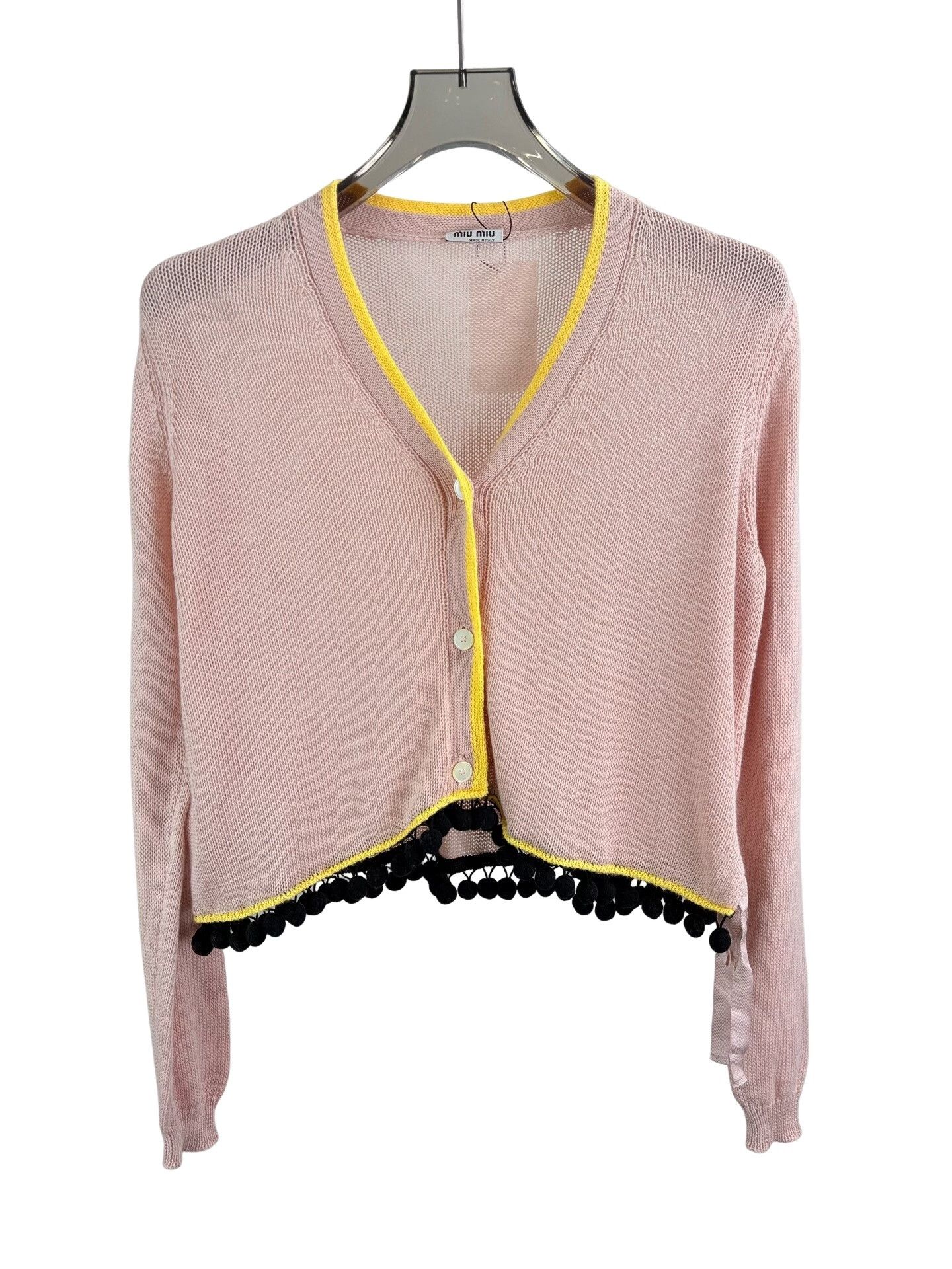 Miu Miu Miu Miu Pom-Pom Knit Cardigan IT 38 Size XS / US 0-2 / IT 36-38 - 1 Thumbnail