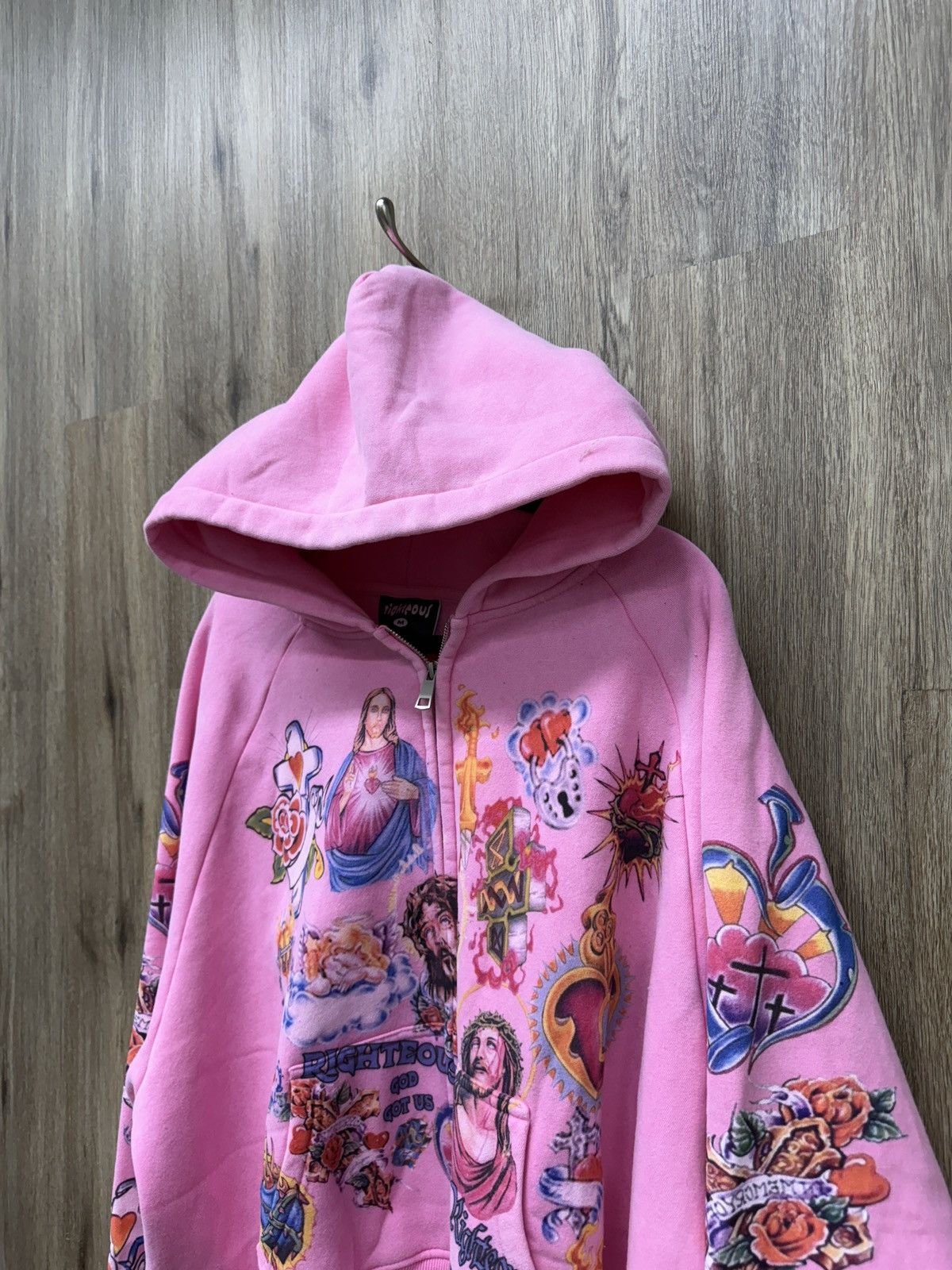 Other Righteous Pink Zip Up Hoodie Size US M / EU 48-50 / 2 - 3 Thumbnail