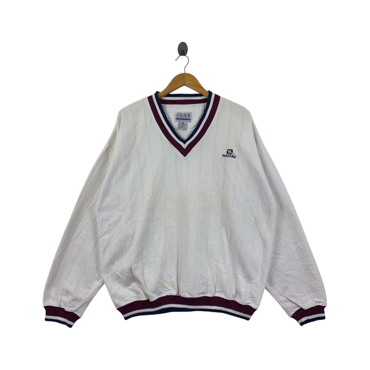 Gear for Sports Vintage GEAR For SPORTS x MAYTAG Embroidered Logo V-neck Size US XL / EU 56 / 4 - 1 Thumbnail