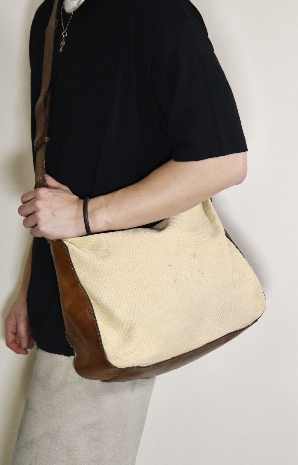 Maison Margiela Maison Martin Margiela Waxed Shoulder Bag/ “Archive” Size ONE SIZE - 3 Thumbnail