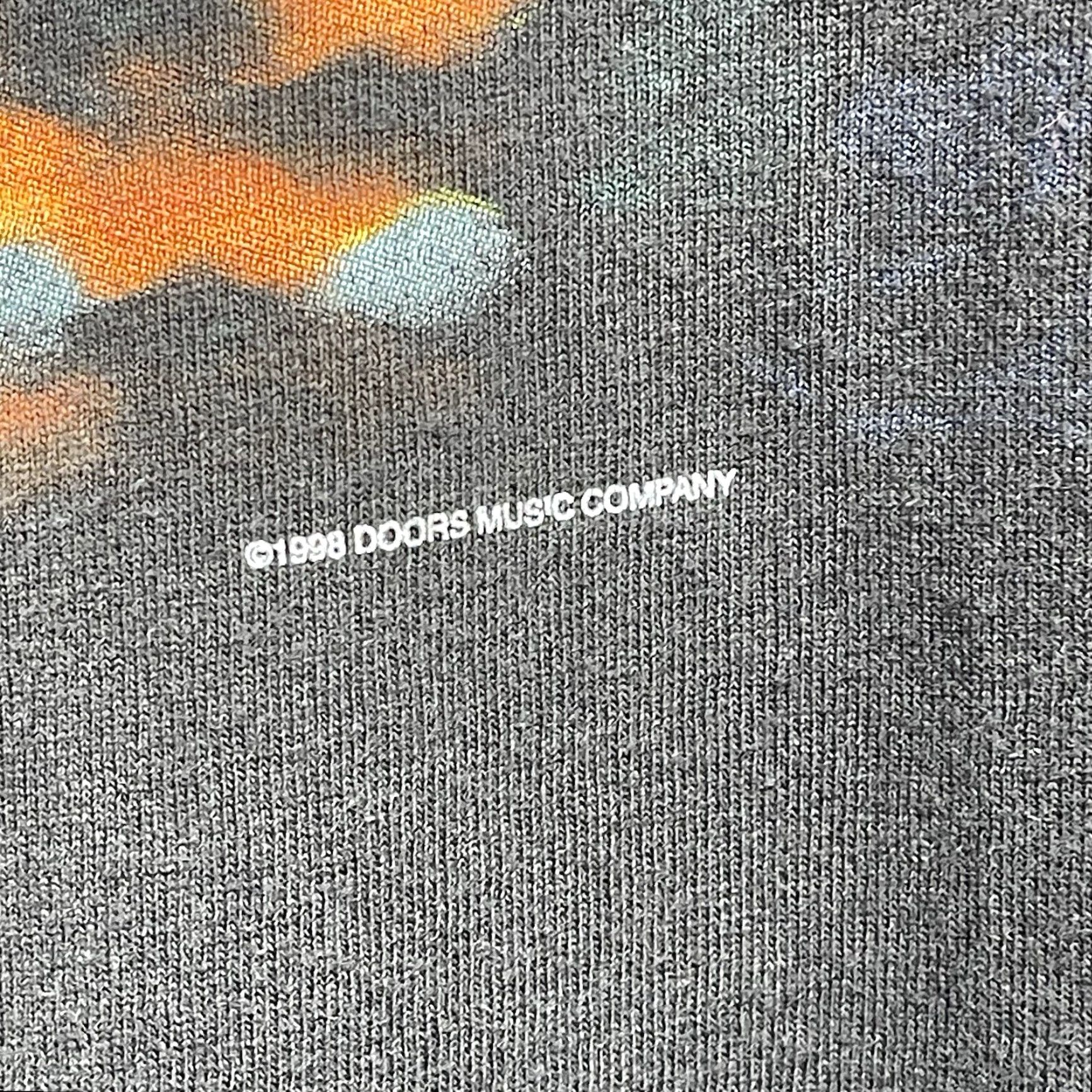 Vintage VINTAGE The Doors Band T-Shirt Mens 6XL Cotton Graphic Print 90s Rock Logo Crew Neck Size US XXL / EU 58 / 5 - 4 Thumbnail