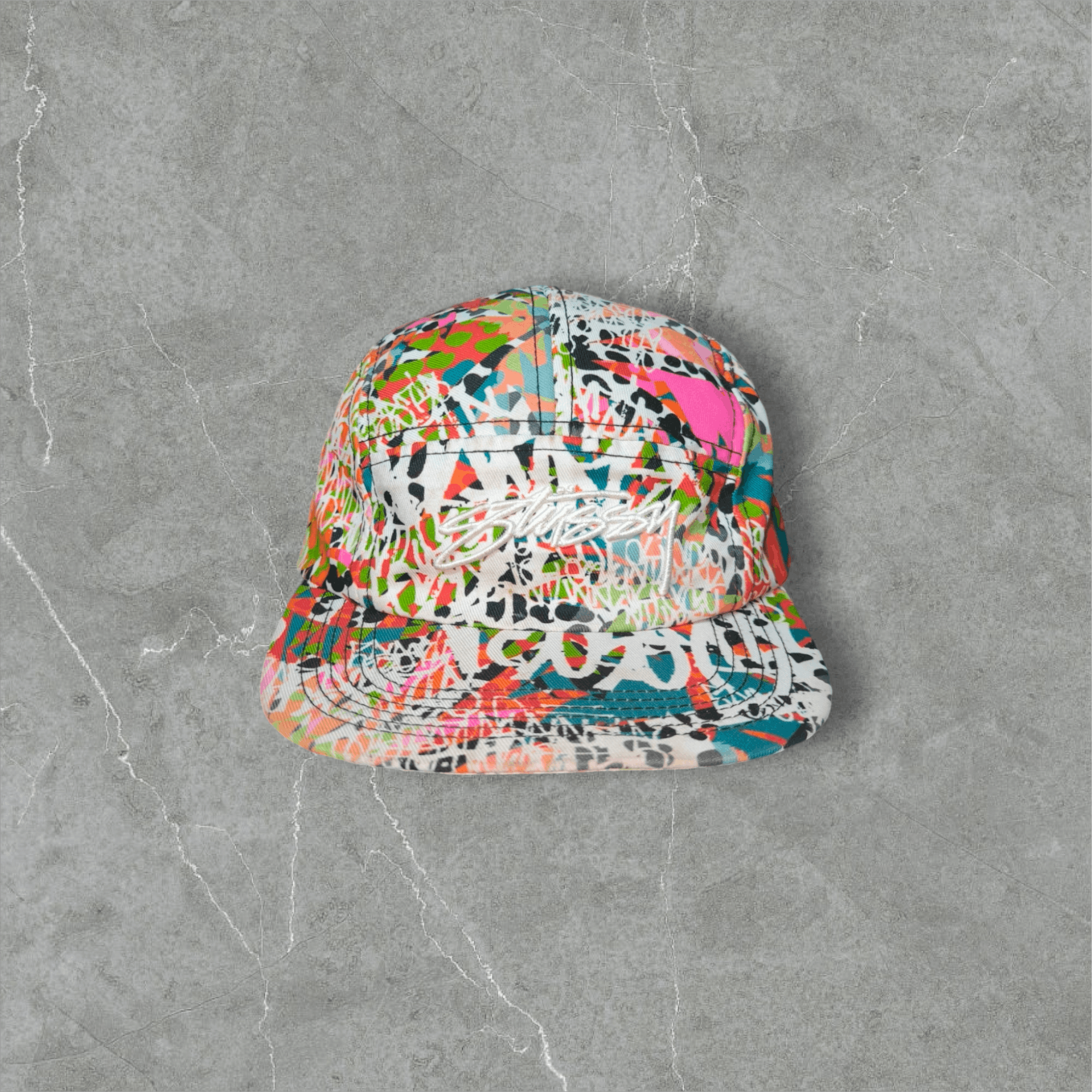 Stussy Splatter Grafitti Cap Size ONE SIZE - 3 Thumbnail