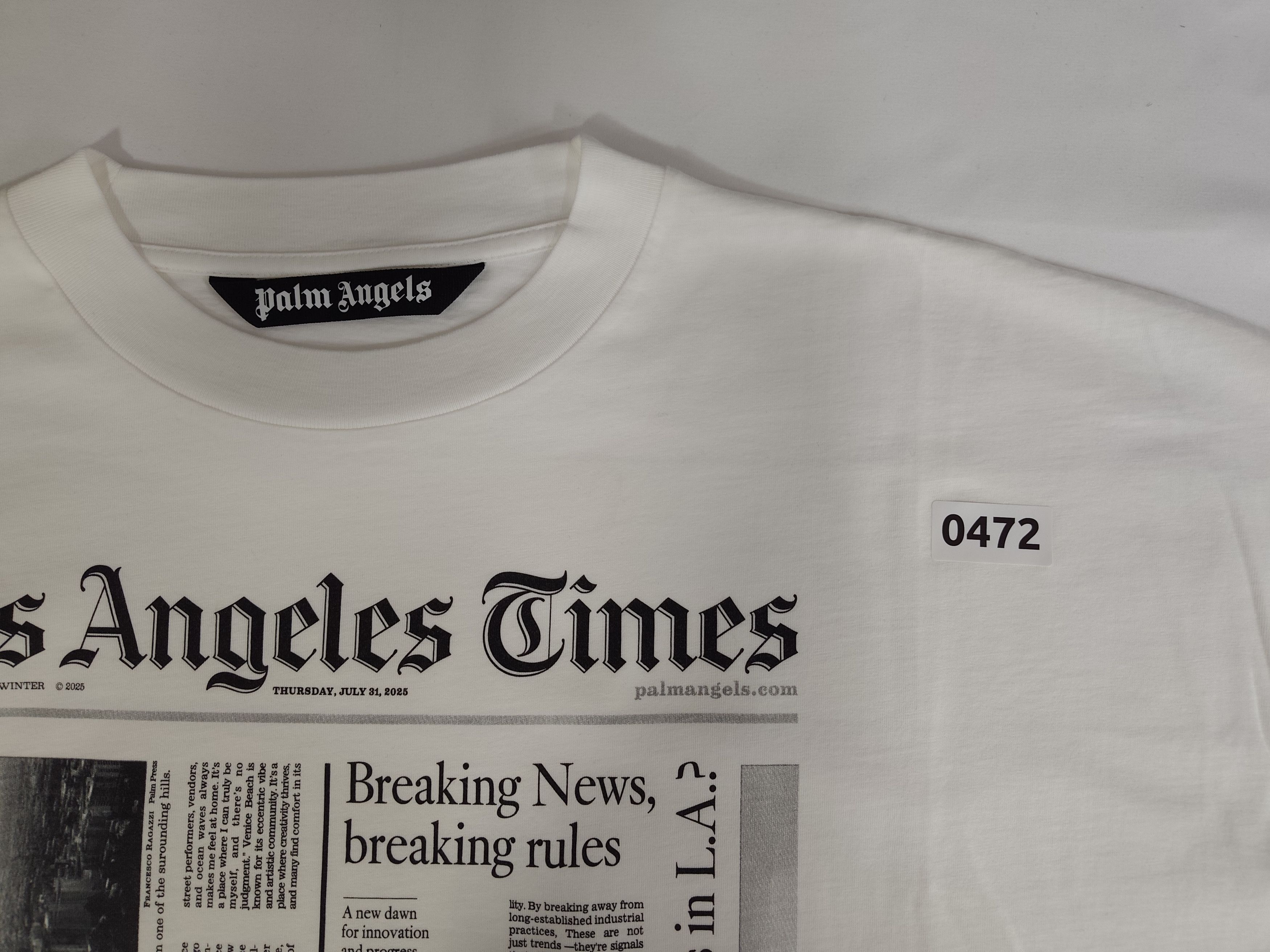 Palm Angels Palm Angels "Los Angels Times" Size US M / EU 48-50 / 2 - 8 Thumbnail