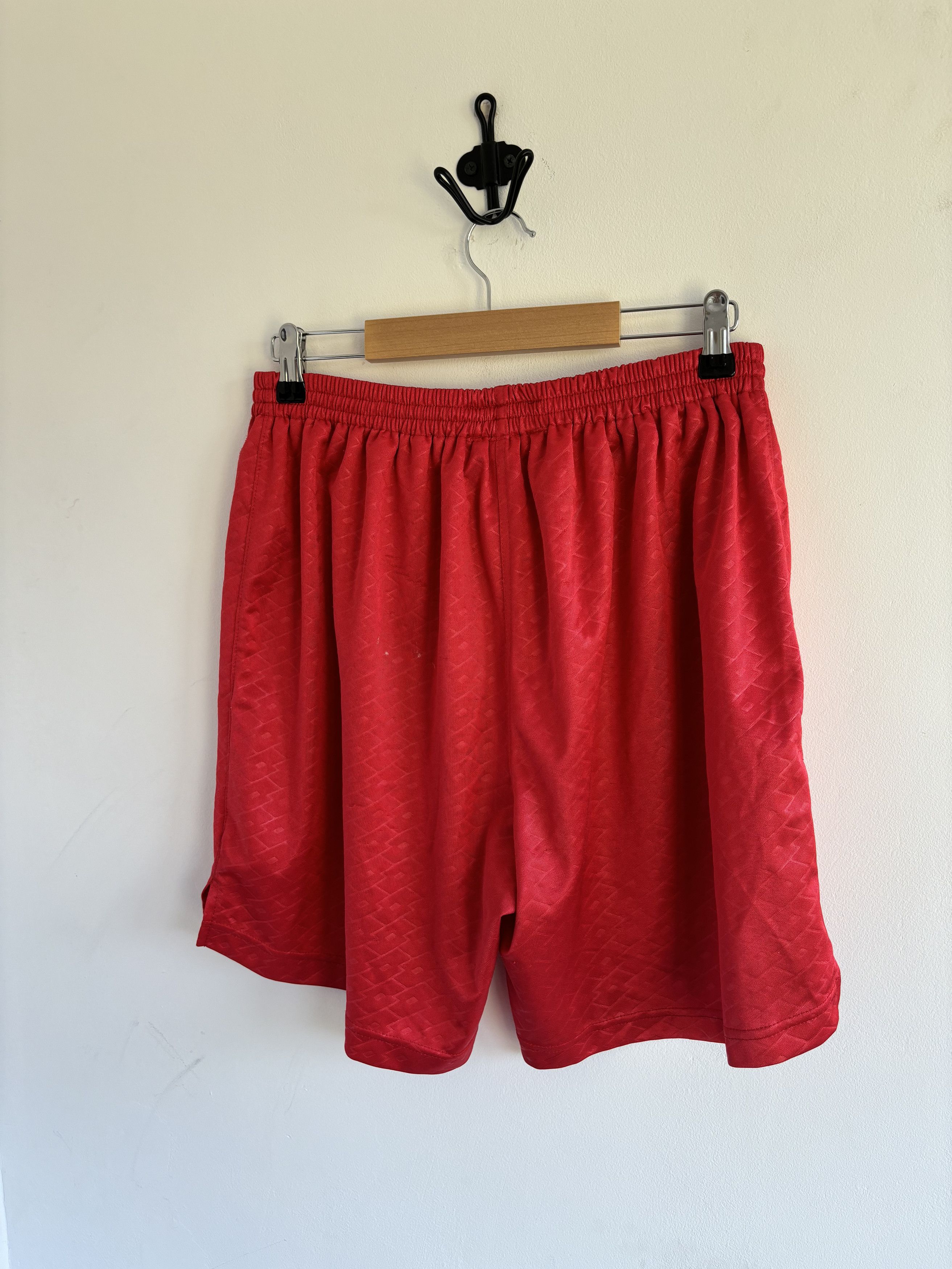 Lotto Sport × Vintage Vintage Red Lotto Monogram Shorts Size US 36 / EU 52 - 5 Thumbnail