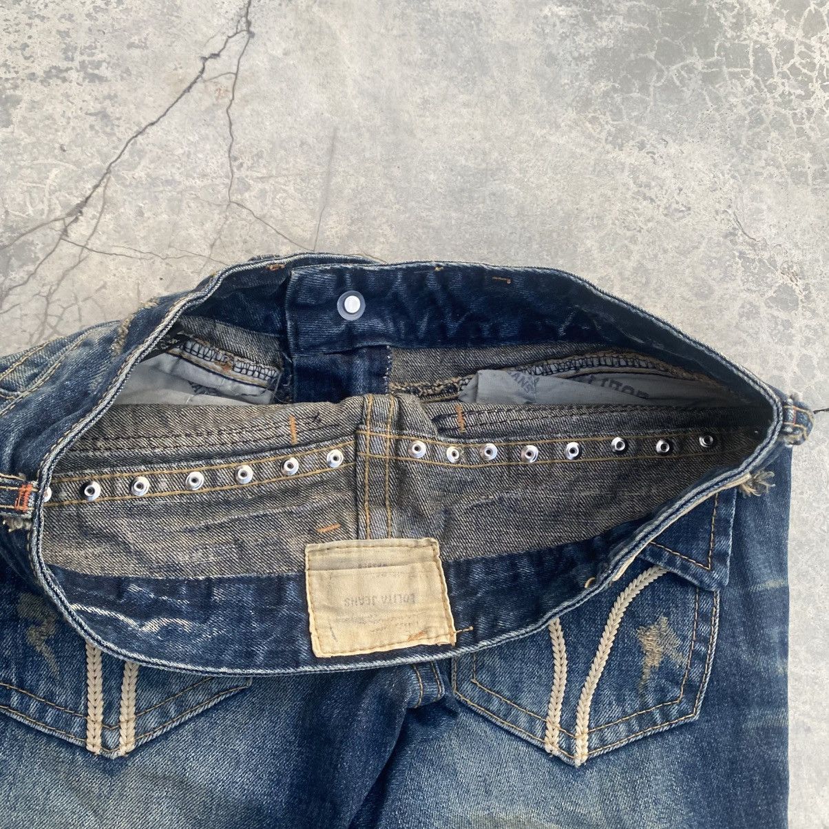 If Six Was Nine × Japanese Brand × Le Grande Bleu (L.G.B.) LOLITA Exotic Studded Flare Size US 30 / EU 46 - 7 Thumbnail