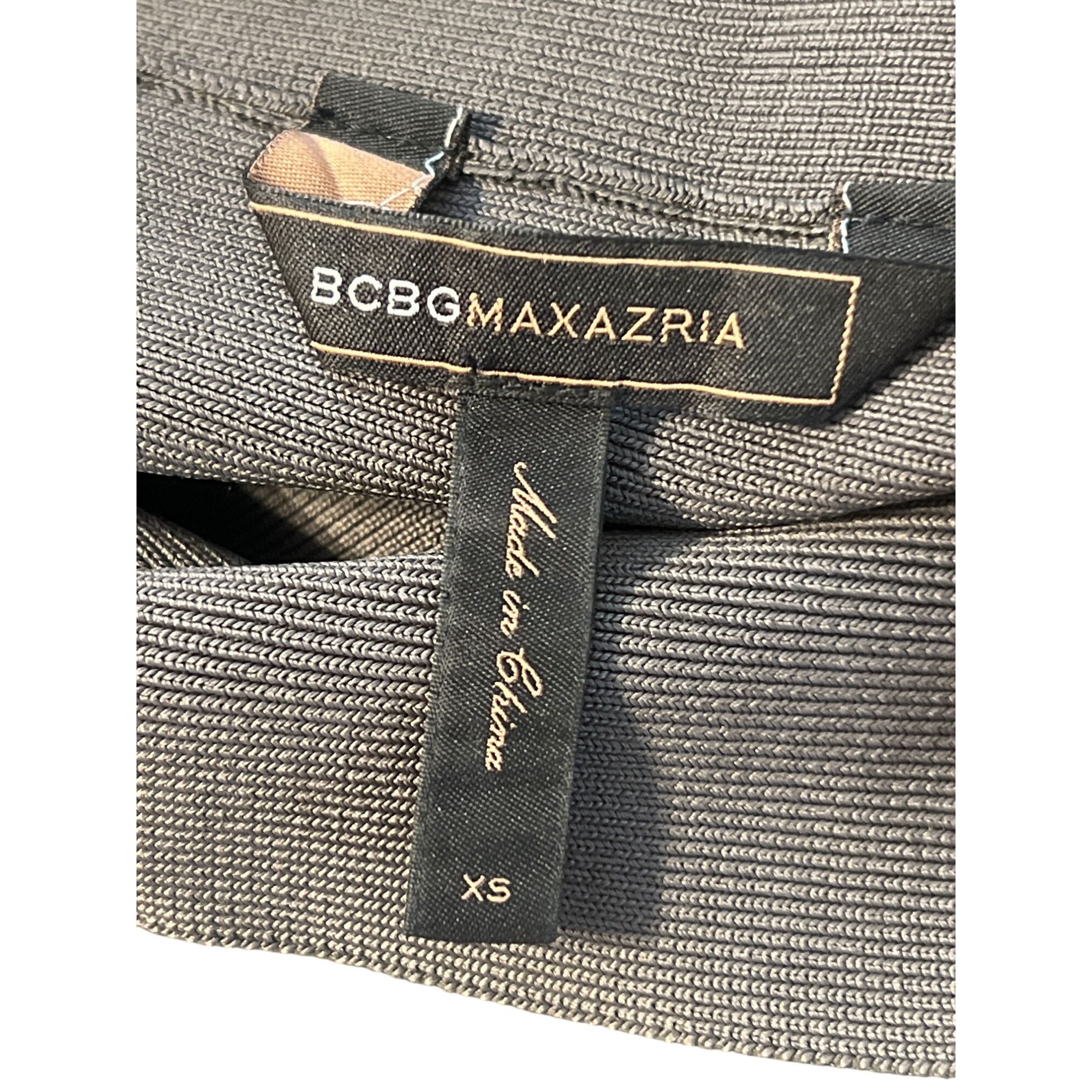 Bcbgmaxazria BCBGMAXAZRIA Gray Bandage Mini Skirt High Waisted Stretch Bo Size 25" / US 0 / IT 36 - 4 Thumbnail