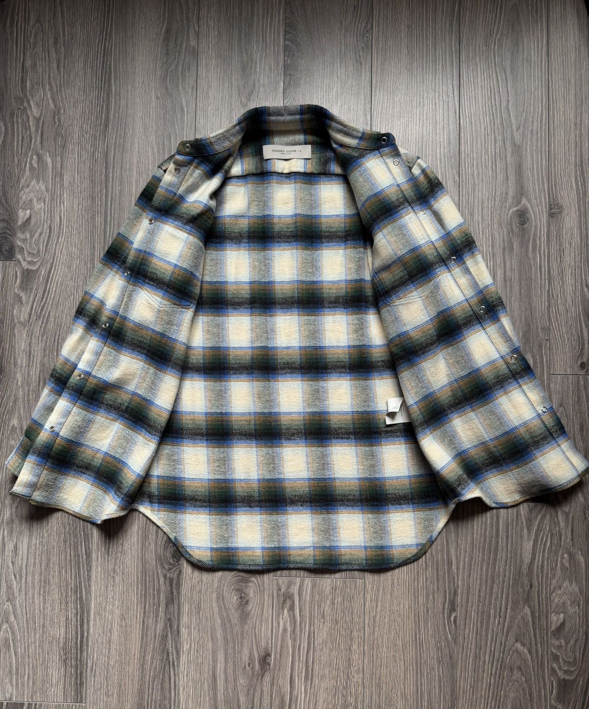 Golden Goose Golden Goose Alison Plaid-Pattern Checkered Button-up Shirt Size S / US 4 / IT 40 - 4 Thumbnail