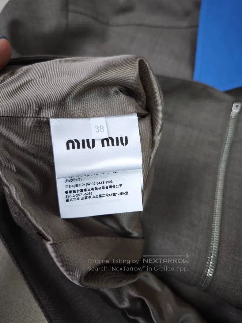 Miu Miu Miu Miu 38 Embroidered shirt collar long sleeve jacket coat Size M / US 6-8 / IT 42-44 - 3 Thumbnail