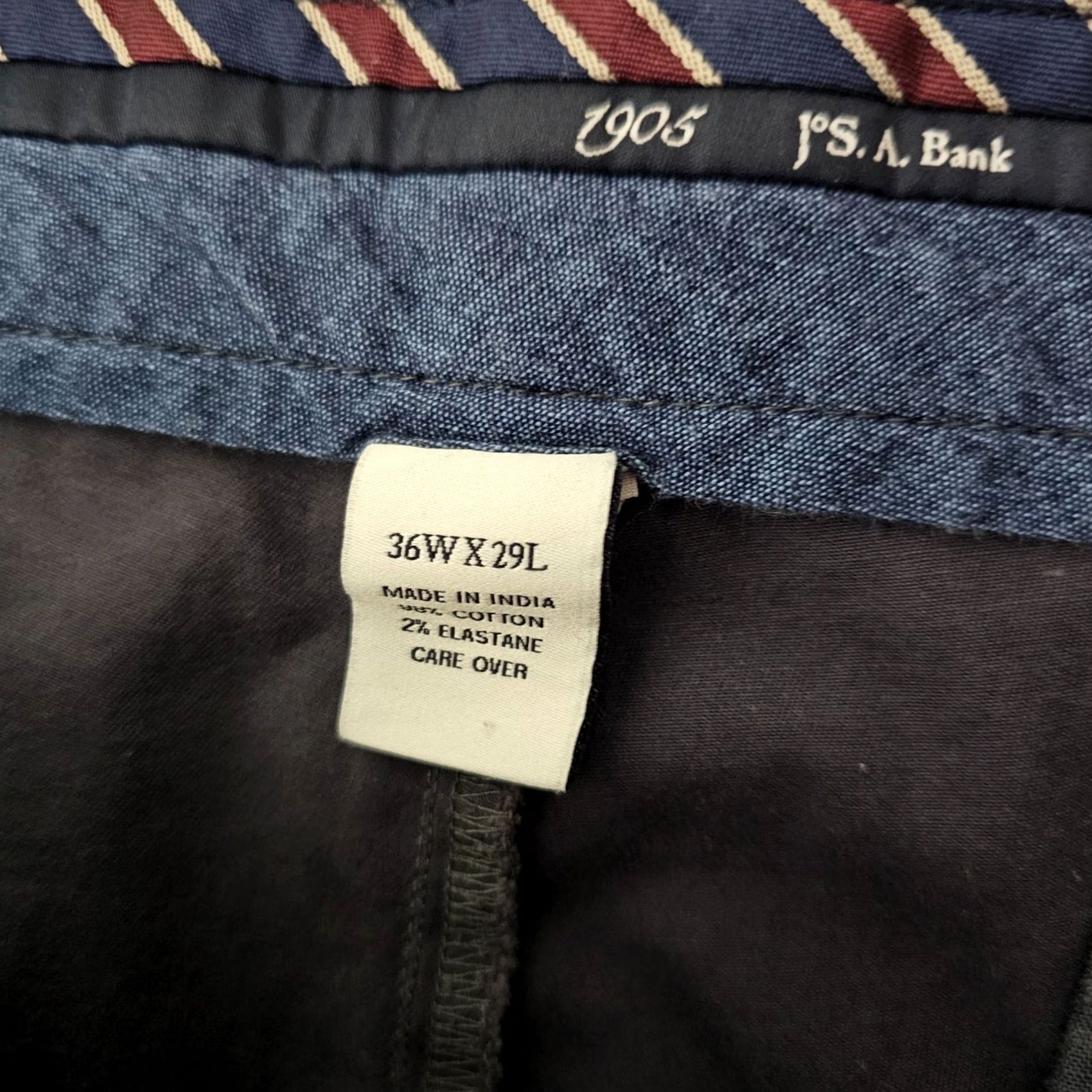 Jos. A. Bank Jos. A. Bank Pants Chino 36x29 Men Gray Flat Front Straight Leg Comfort Easy Care Vintage? No (omit) Regular 29 Inseam Pants Mens Gray Size US 36 / EU 52 - 4 Thumbnail