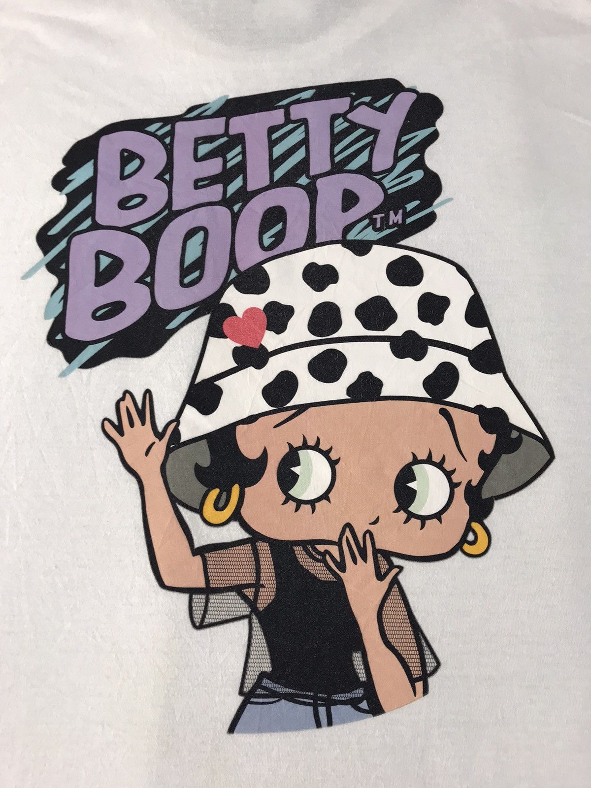 Japanese Brand Hype Definits X Betty Boop Baggy Crewneck Big Printed Tee Size XXL / US 16-18 / IT 52-54 - 3 Thumbnail