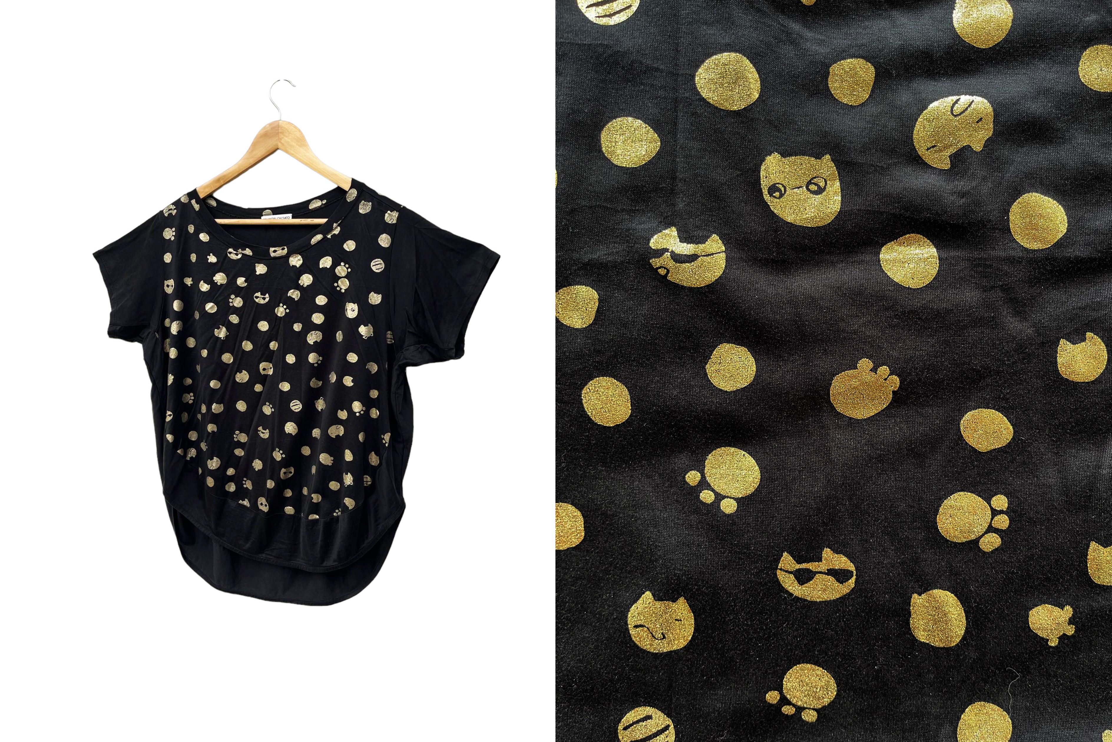 Tsumori Chisato Tsumori Chisato oversized t shirt // tunic top, CATS printed Size M / US 6-8 / IT 42-44 - 2 Thumbnail