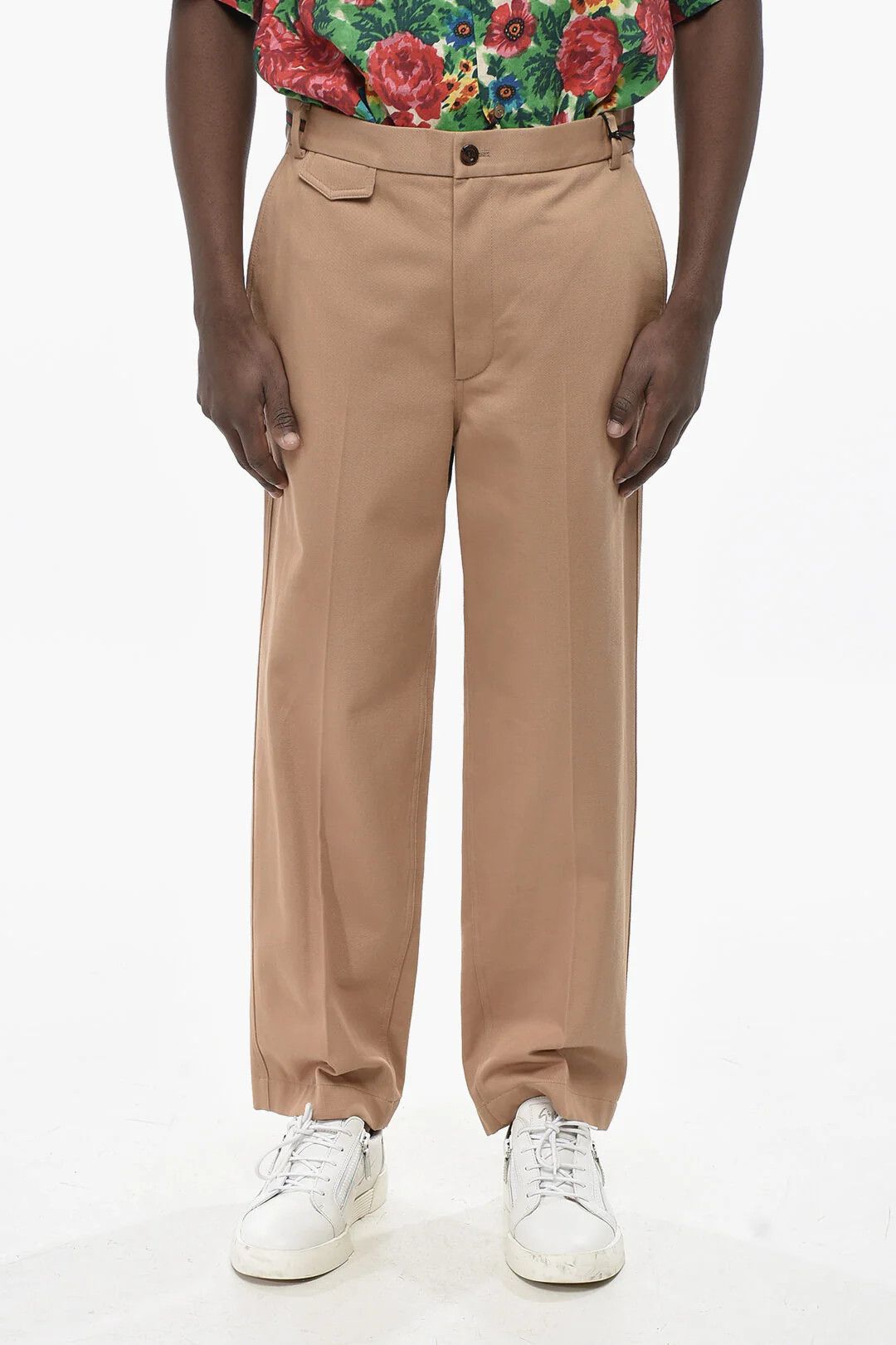 Gucci og1mm0426 Casual Cotton Pant in Beige Size US 32 / EU 48 - 1 Thumbnail