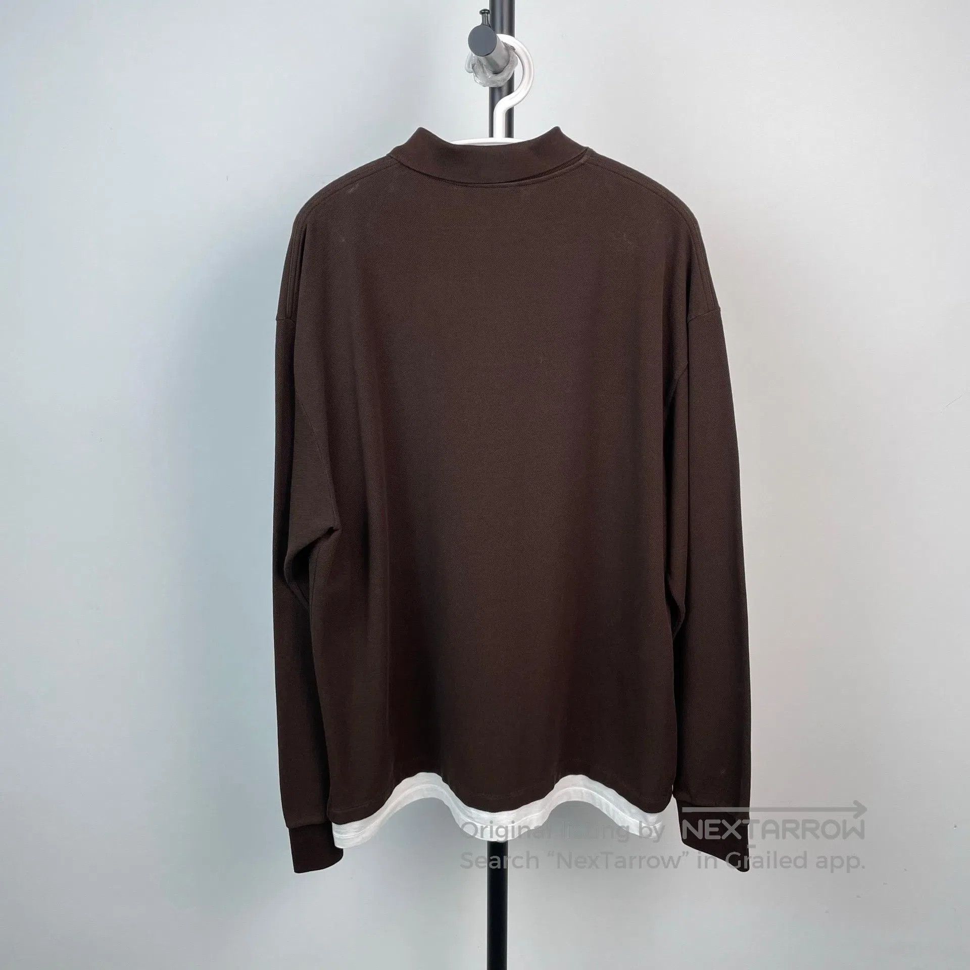 Miu Miu Miu Miu Caramel Embroidered Small Letter Logo Polo Neck Lo Size US S / EU 44-46 / 1 - 2 Thumbnail