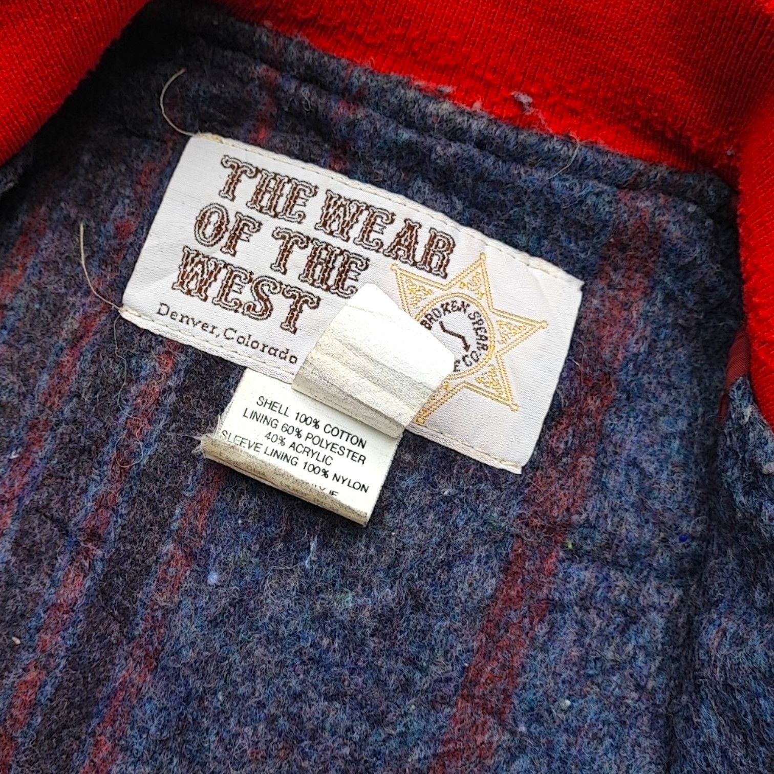 Vintage Vintage The Wear Of The West Bomber Blanket Lined Jacket Size US S / EU 44-46 / 1 - 7 Thumbnail
