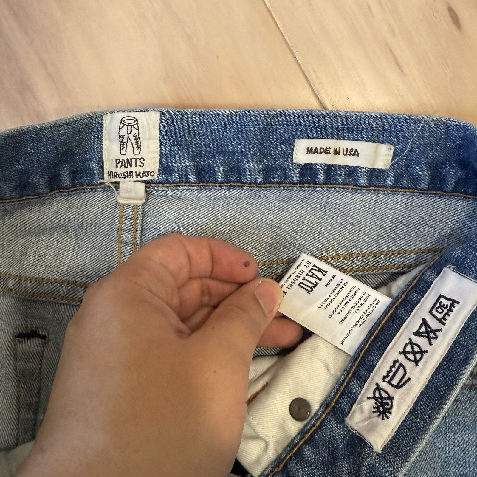 KATO Hiroshi Kato Selvedge Jeans 31 Blue Pen Slim Streeatwear Size US 31 - 6 Thumbnail