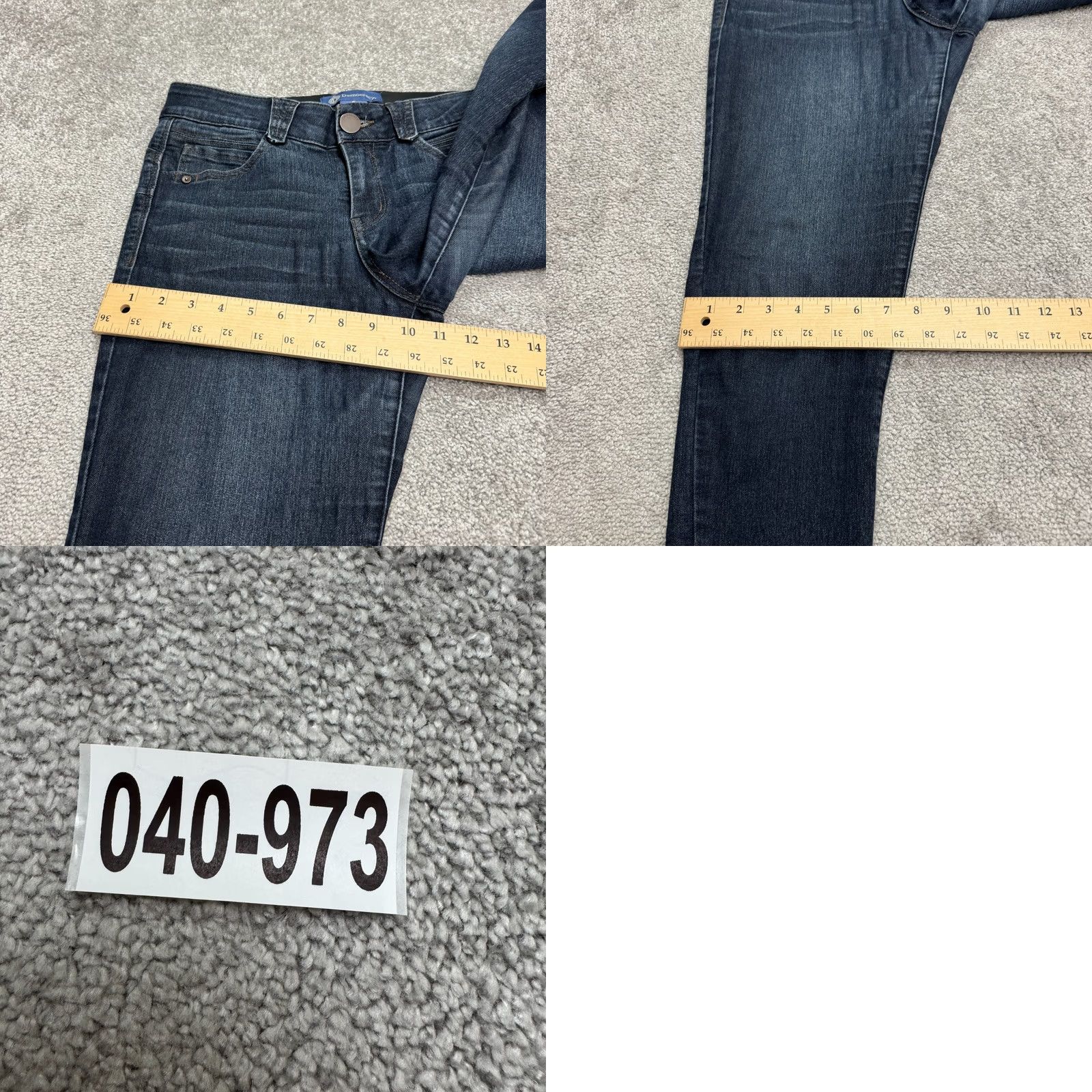 Vintage Democracy AB Solution Skinny Jeans Womens 6 Blue Dark Wash Denim Slim Stretch Casual Size 30" / US 8 / IT 44 - 10 Thumbnail