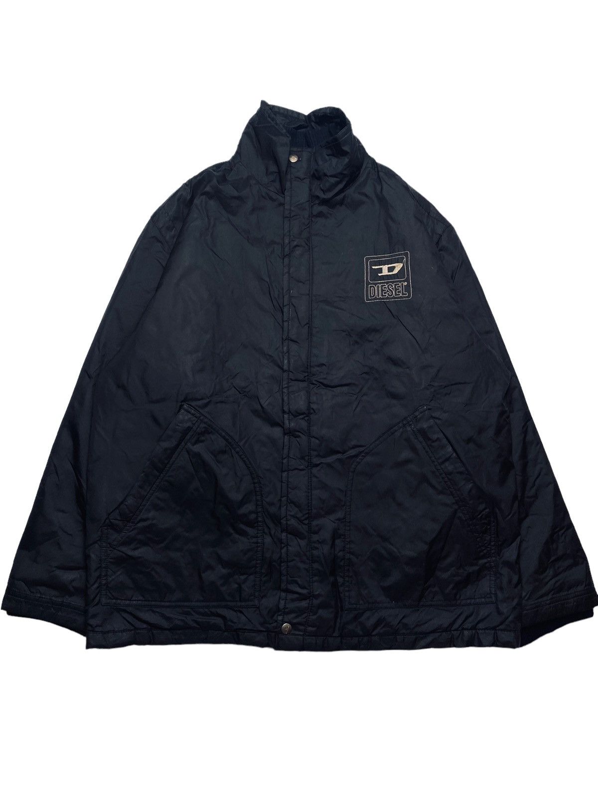 Diesel 2000s Diesel - Punk Label Iconic Big Logo Oversized Jacket Size US L / EU 52-54 / 3 - 2 Thumbnail