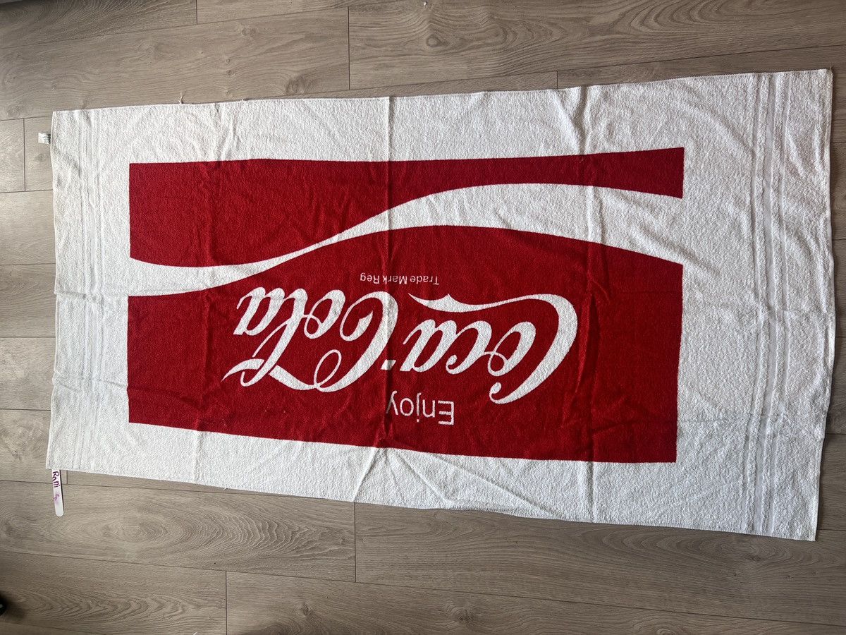 Coca Cola × Vintage Vintage 90s Coca Cola Beach Towel Large Made In Canada Size ONE SIZE - 3 Thumbnail