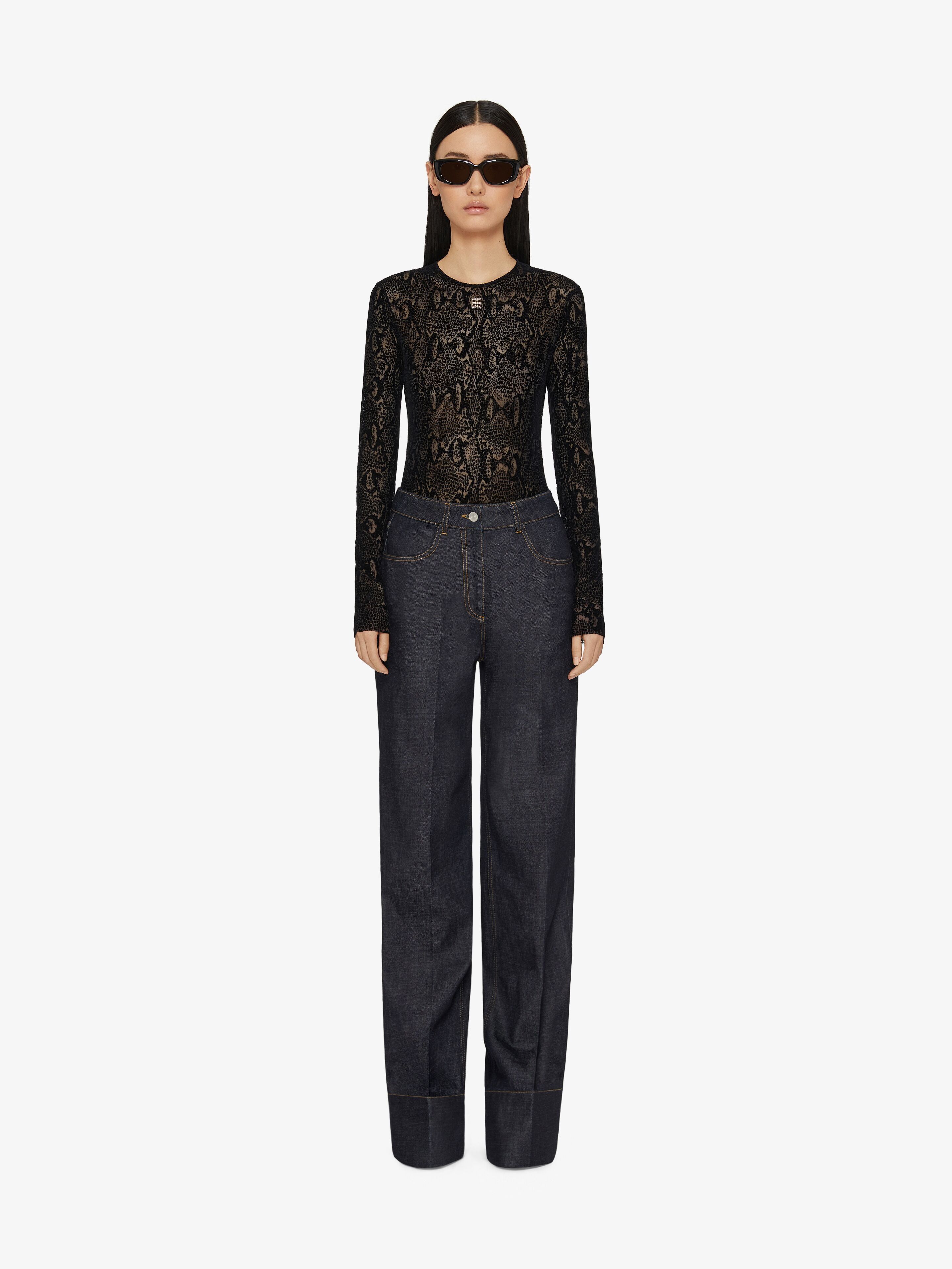 Givenchy oc11z0725 Bodysuit in Black Size S / US 4 / IT 40 - 2 Thumbnail