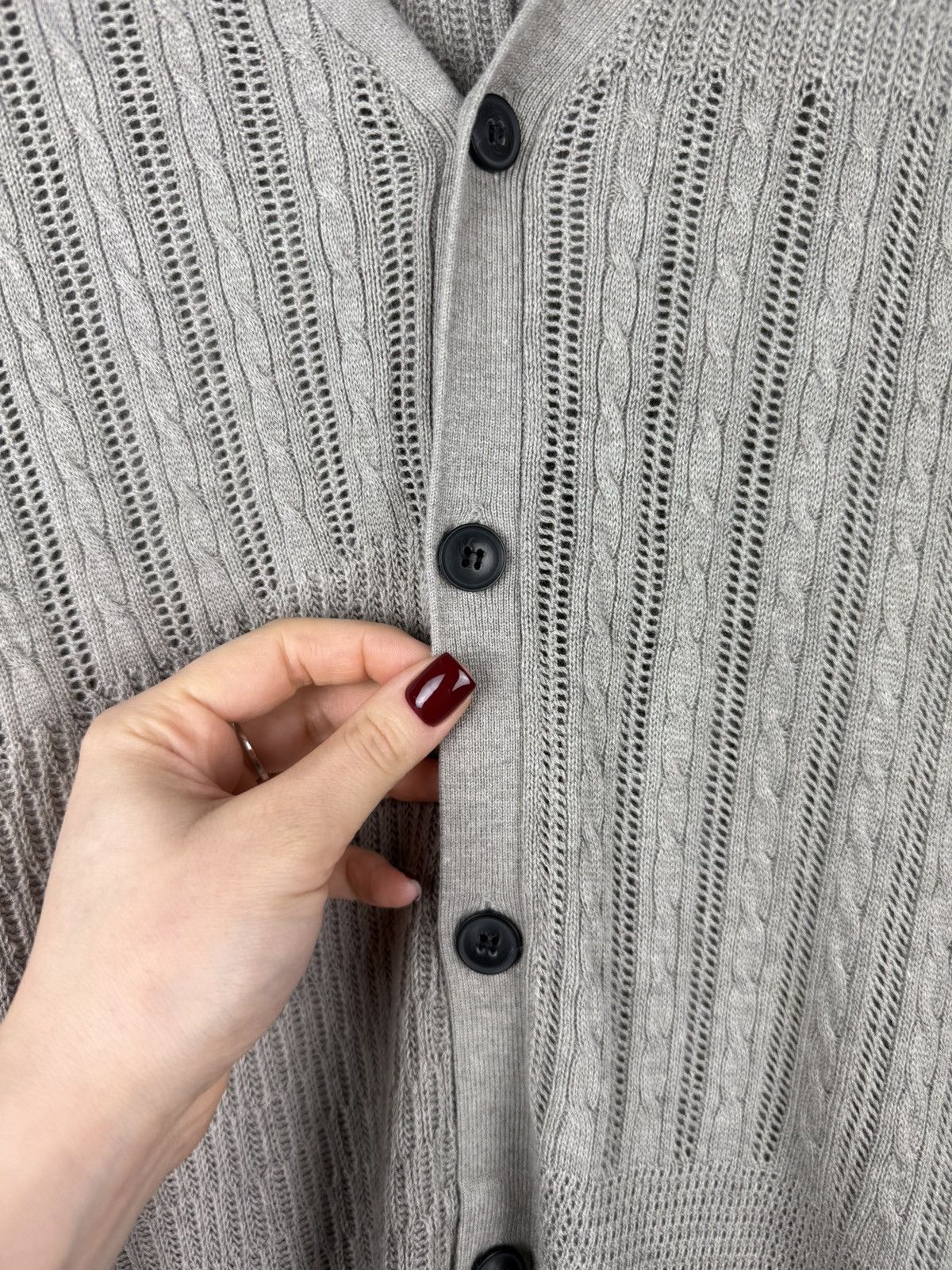 Allsaints × Japanese Brand Allsaints Men’s Knitted Yurik Cardigan Sweater Size L Size US L / EU 52-54 / 3 - 9 Thumbnail