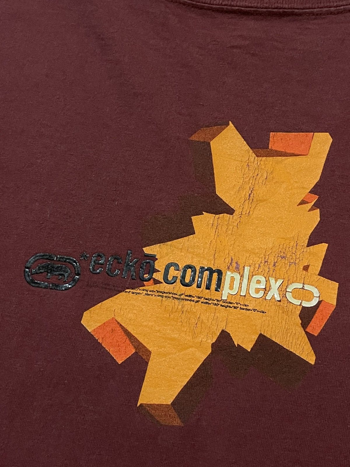 Ecko Unltd. Vintage ECKO UNLTD Ecko Complex Maroon Longsleeve Size US XXL / EU 58 / 5 - 2 Thumbnail
