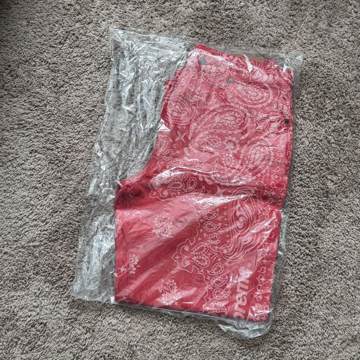 Supreme Supreme Bandana Jacquard Baggy Jean | Grailed