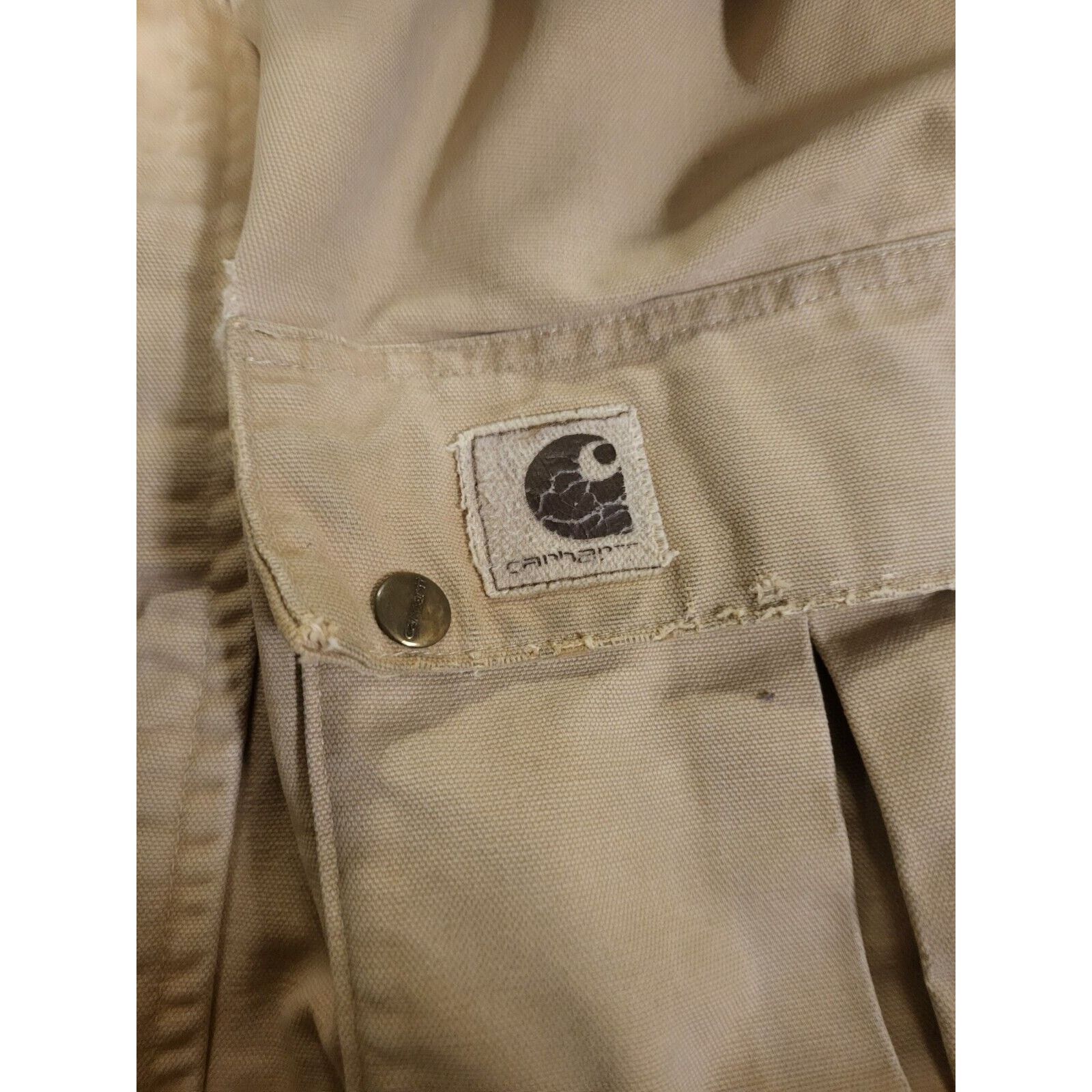Carhartt Vintage 70s 80s Carhartt Detroit Sandstone Canvas Duck Size US XL / EU 56 / 4 - 3 Thumbnail