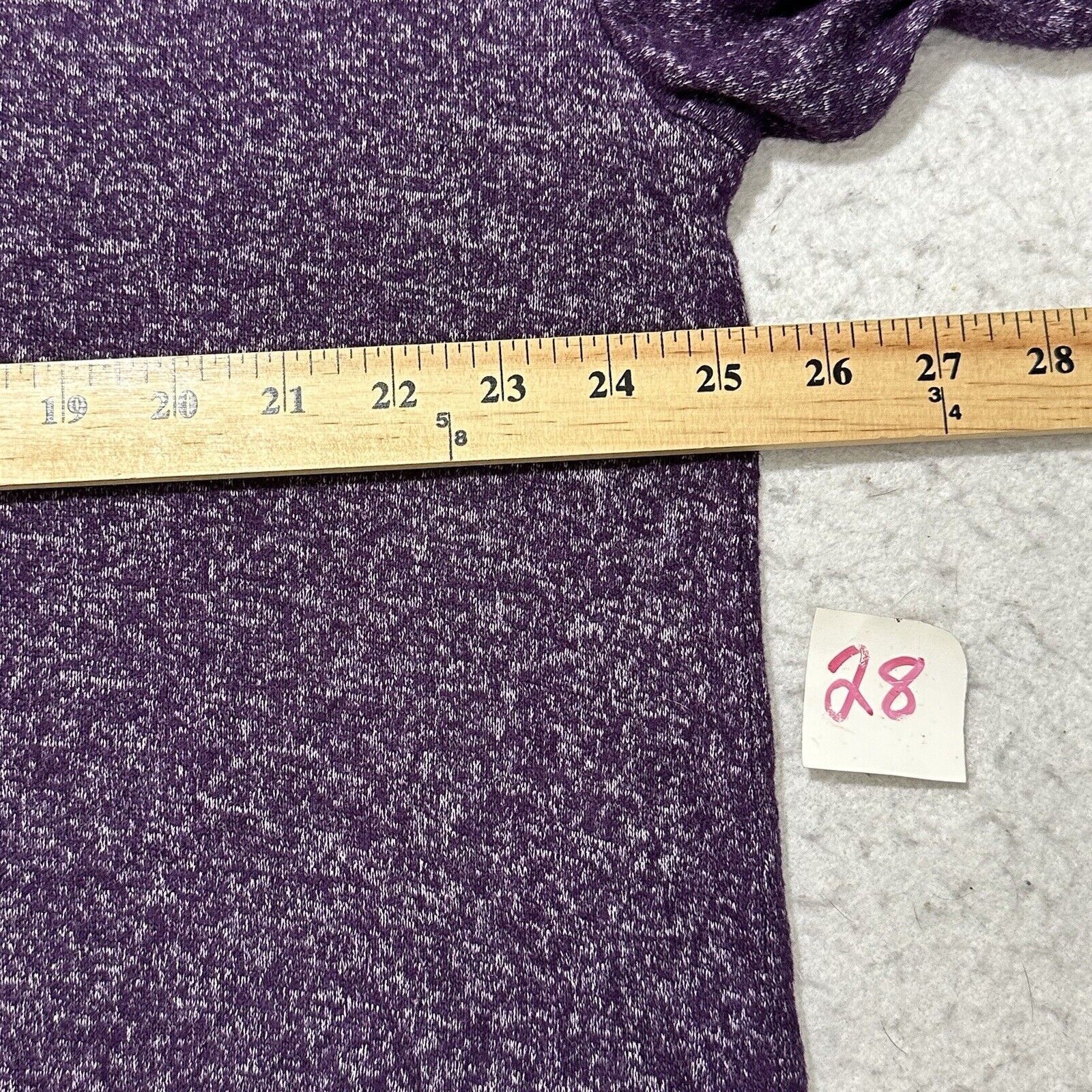 Other a.n.a XL Purple V-Neck Black Lace Up Back T Shirt Soft Top Size XL / US 12-14 / IT 48-50 - 8 Thumbnail