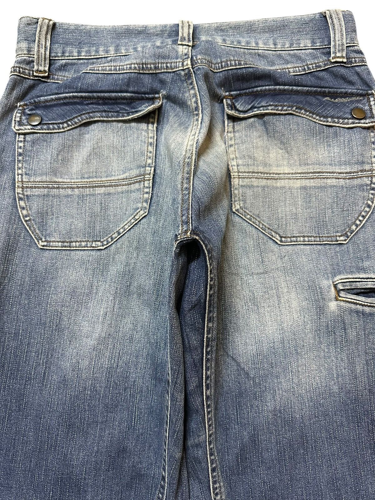 Eddie Bauer Vintage Eddie Bauer Blue Faded Wash Style Distress Loose Fit Size US 32 / EU 48 - 5 Thumbnail