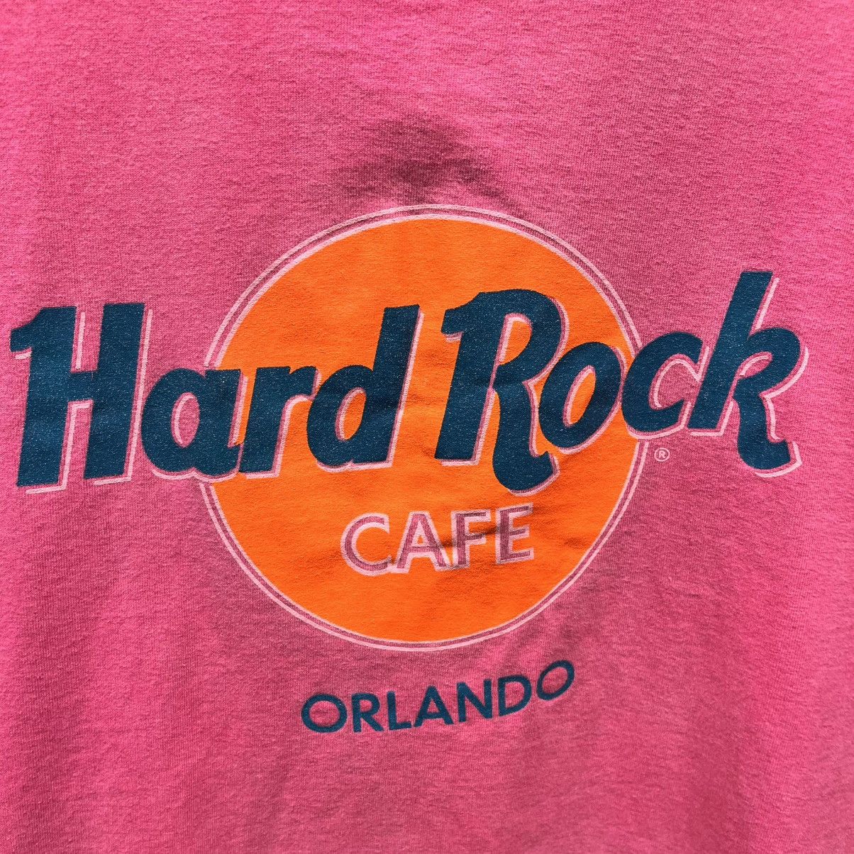 Hard Rock Cafe × Vintage Hard Rock Cafe Hot Pink Vintage 90s Save The Planet T-Shirt Size US XL / EU 56 / 4 - 2 Thumbnail