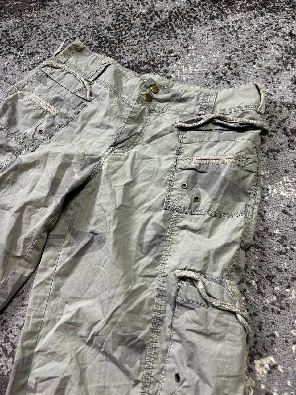 Vintage Vintage Y2K New Look Carti Syle Cargo Military Shorts Size US 33 - 3 Thumbnail