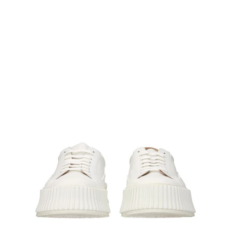 ob1o1e1124 Leather Sneakers in White