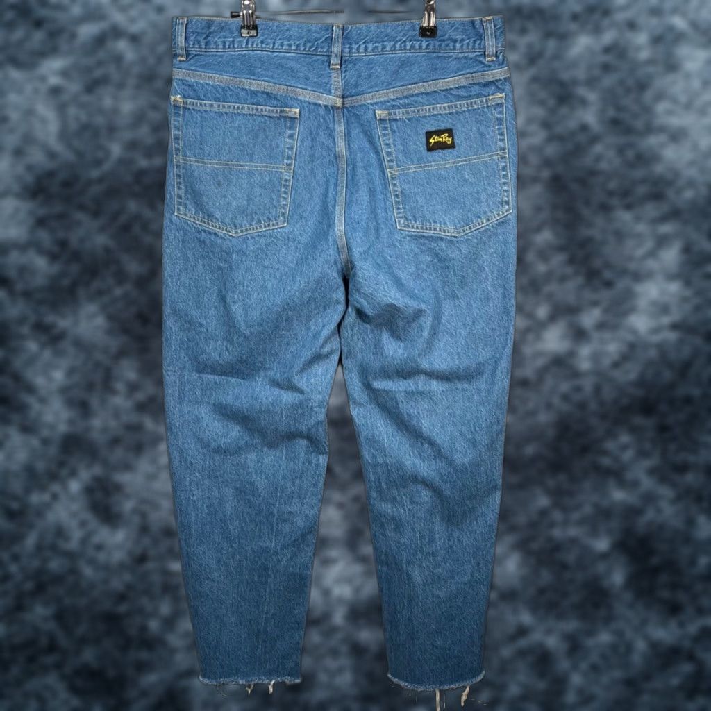 Stan Ray VINTAGE Stan Ray Jeans Mens 35 x 29 Relaxed Fit Distressed Denim Blue Size US 35 - 1 Thumbnail