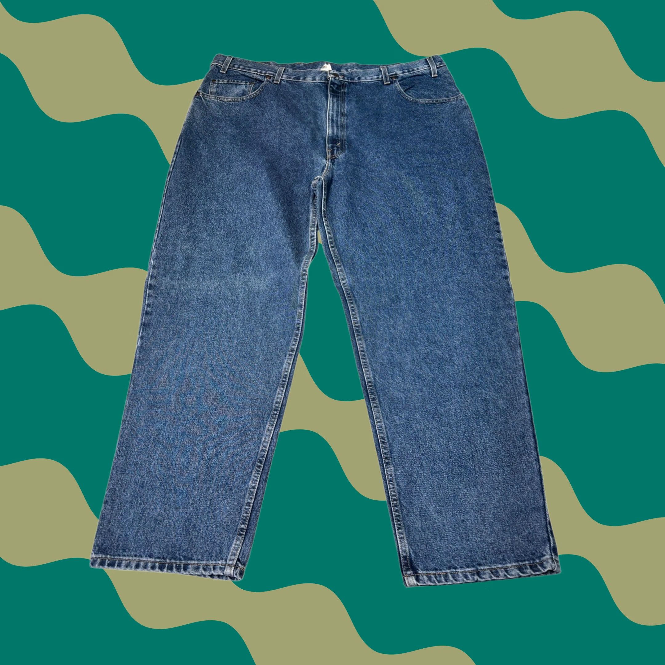 Levi's VINTAGE Levi's 545 Loose Fit Jeans Mens 46x30 Medium Wash Denim Straight Leg Size US 30 / EU 46 - 1 Thumbnail