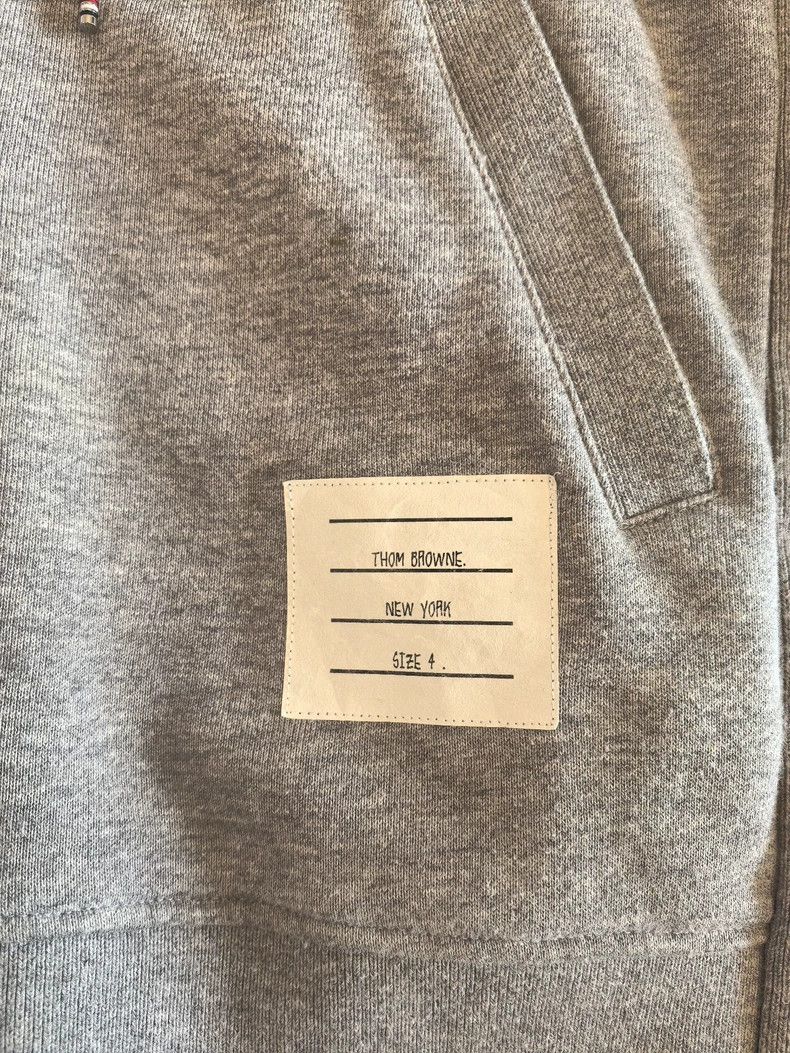 Thom Browne Thom Browne size4 Classic four stripe zipper hoodie Size US XL / EU 56 / 4 - 4 Thumbnail