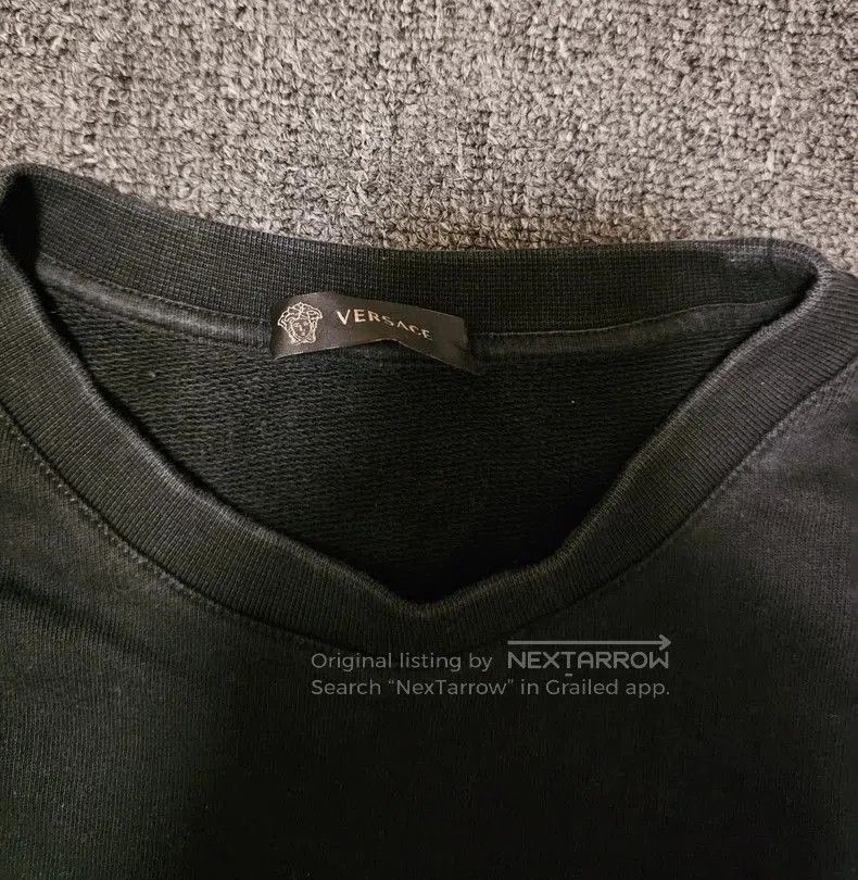 Versace Versace Men's Black Sweatshirt with Logo. Size US L / EU 52-54 / 3 - 3 Thumbnail