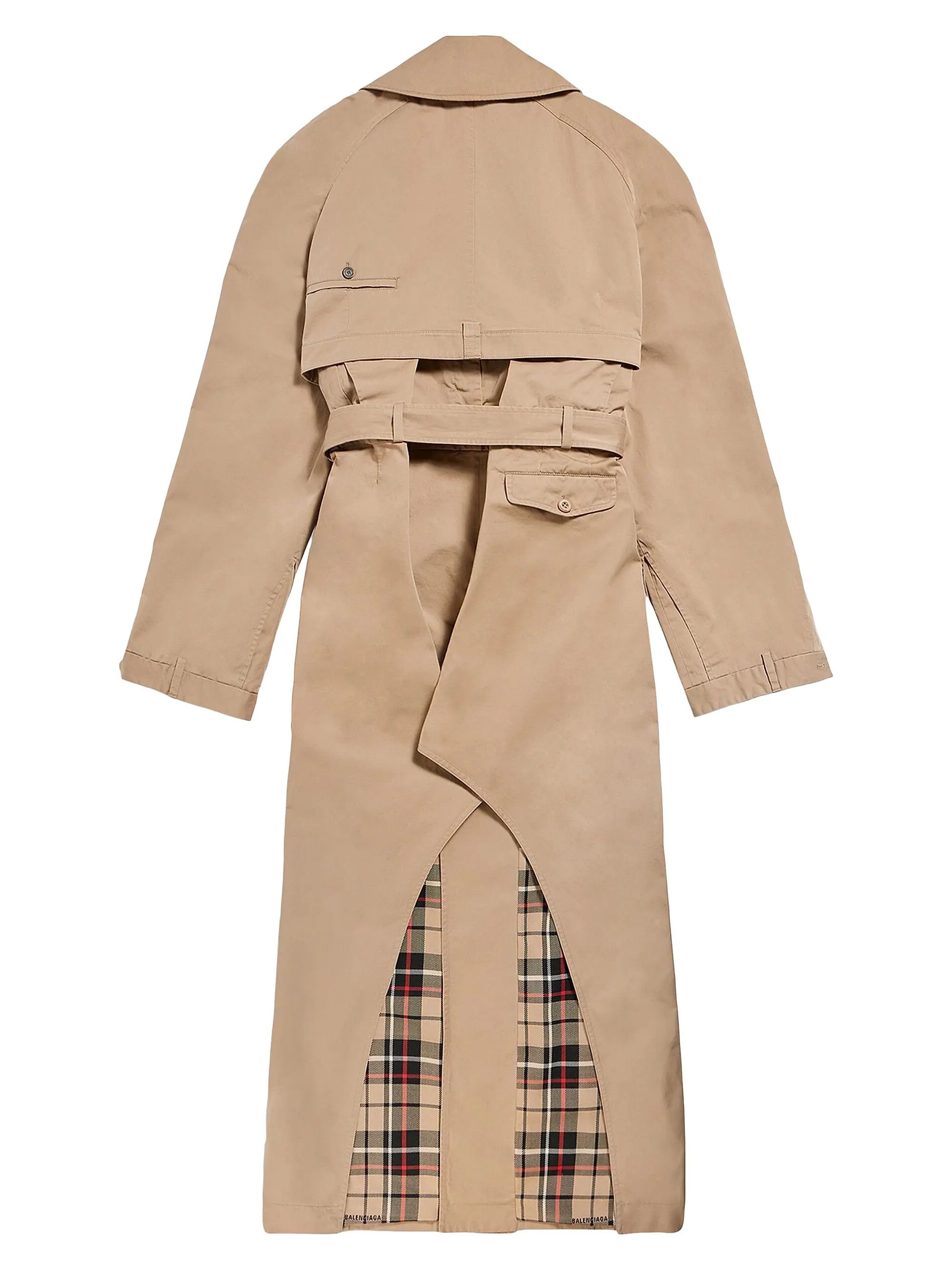 Balenciaga o1srvl11e0825 Deconstructed Trench Coat in Beige Size M / US 6-8 / IT 42-44 - 2 Thumbnail
