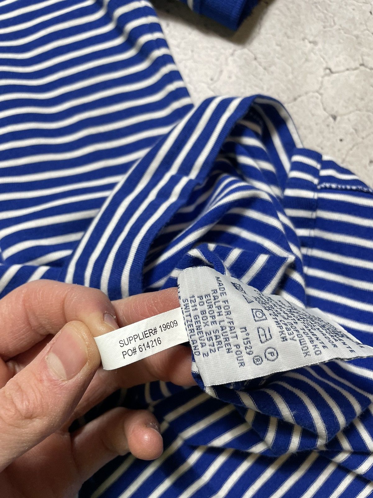 Polo Ralph Lauren × Ralph Lauren × Vintage Vintage Polo Ralph Lauren Striped Polo Shirt Y2K Big Pony Size US S / EU 44-46 / 1 - 9 Thumbnail