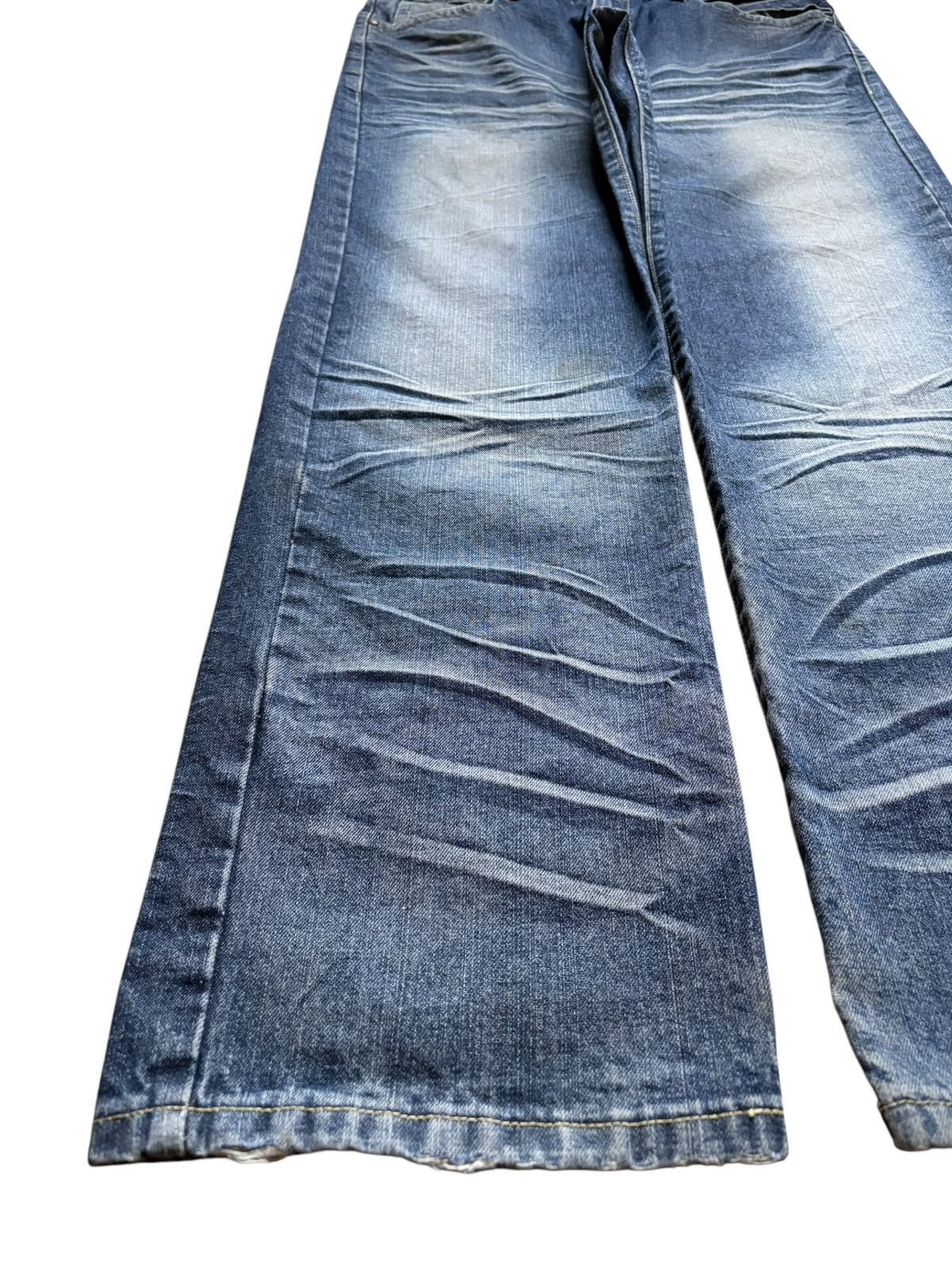 Japanese Brand Vintage Japanese Brand Mud Wash Distress Loose Baggy Jeans Size US 36 / EU 52 - 6 Thumbnail