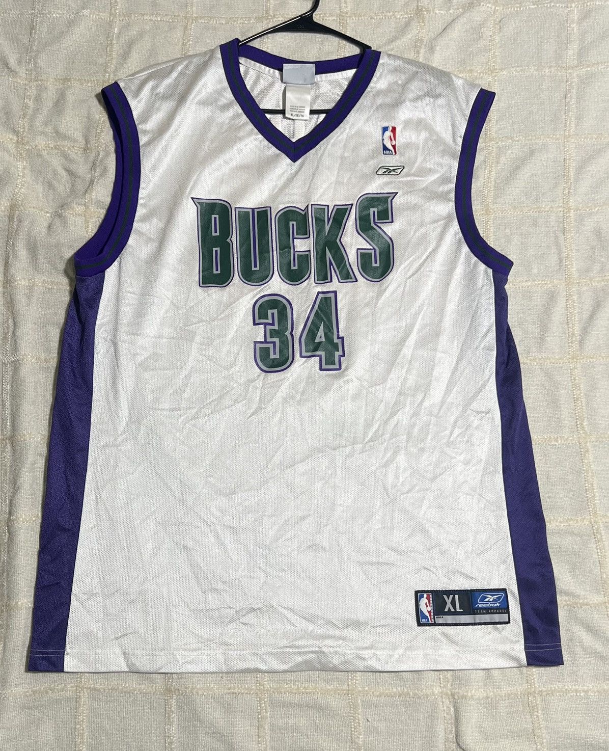 Reebok Vintage Milwaukee Bucks Jersey Size US XL / EU 56 / 4 - 1 Thumbnail