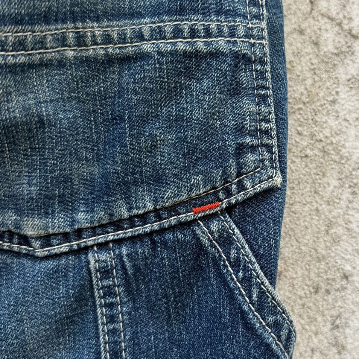 Blue Blue Japan Blue Blue Japan Denim Work Pants Heavy Distressed Carpenter Size US 32 / EU 48 - 12 Thumbnail