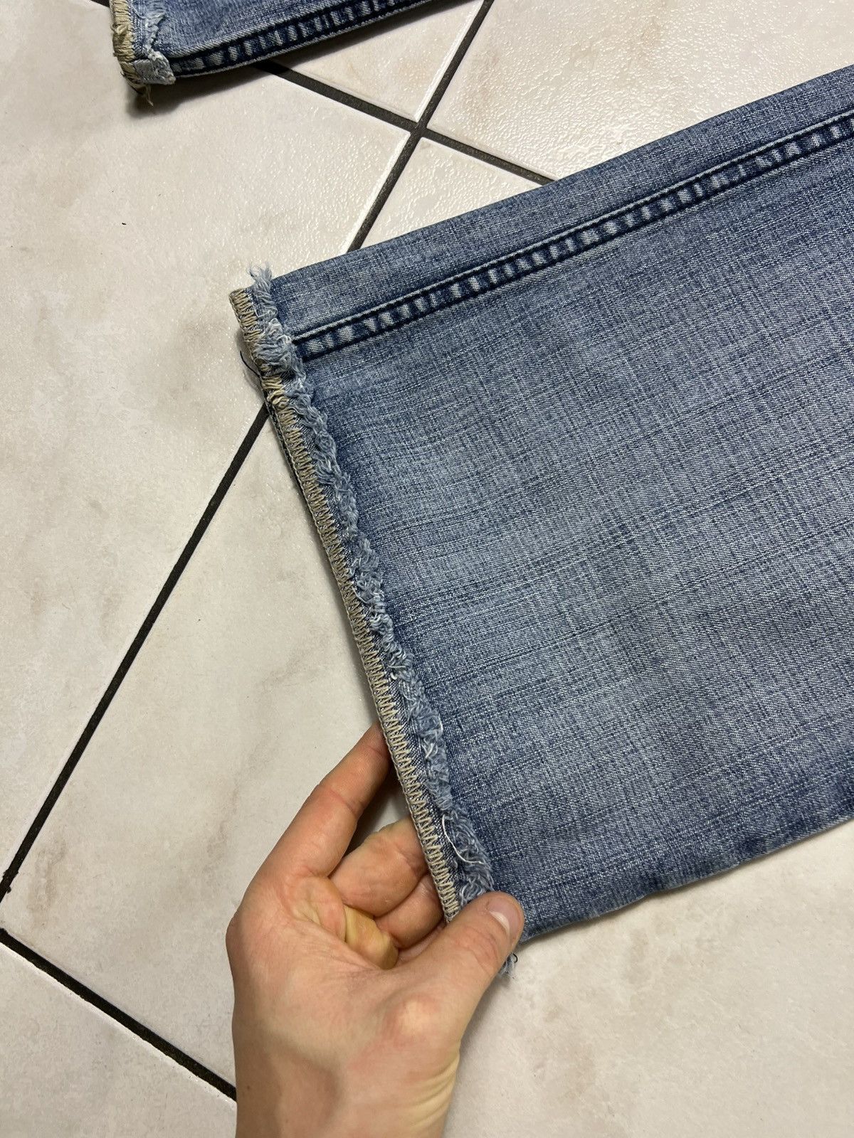 If Six Was Nine Vintage Teddy Smith y2k distressed denim flared jeans pants Size US 34 / EU 50 - 10 Thumbnail