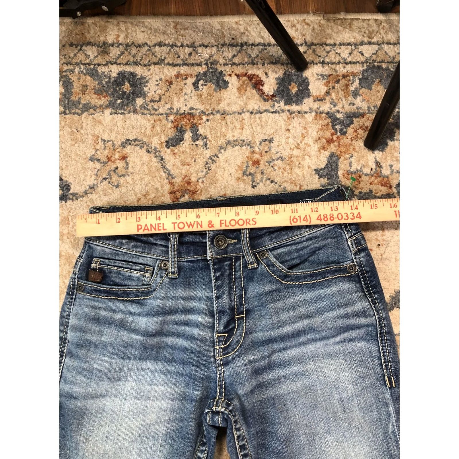 BKE BKE Aiden Jeans Mens 28x30 Blue Medium Wash Regular Straight Denim Pants Casual Pants Size US 28 / EU 44 - 7 Thumbnail