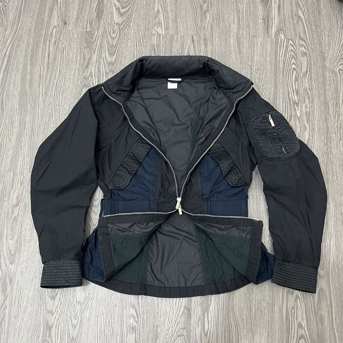 Armani Exchange Armani Exchange - Peplum Jacket Black Navy Hidden Hoodie Size US M / EU 48-50 / 2 - 2 Thumbnail