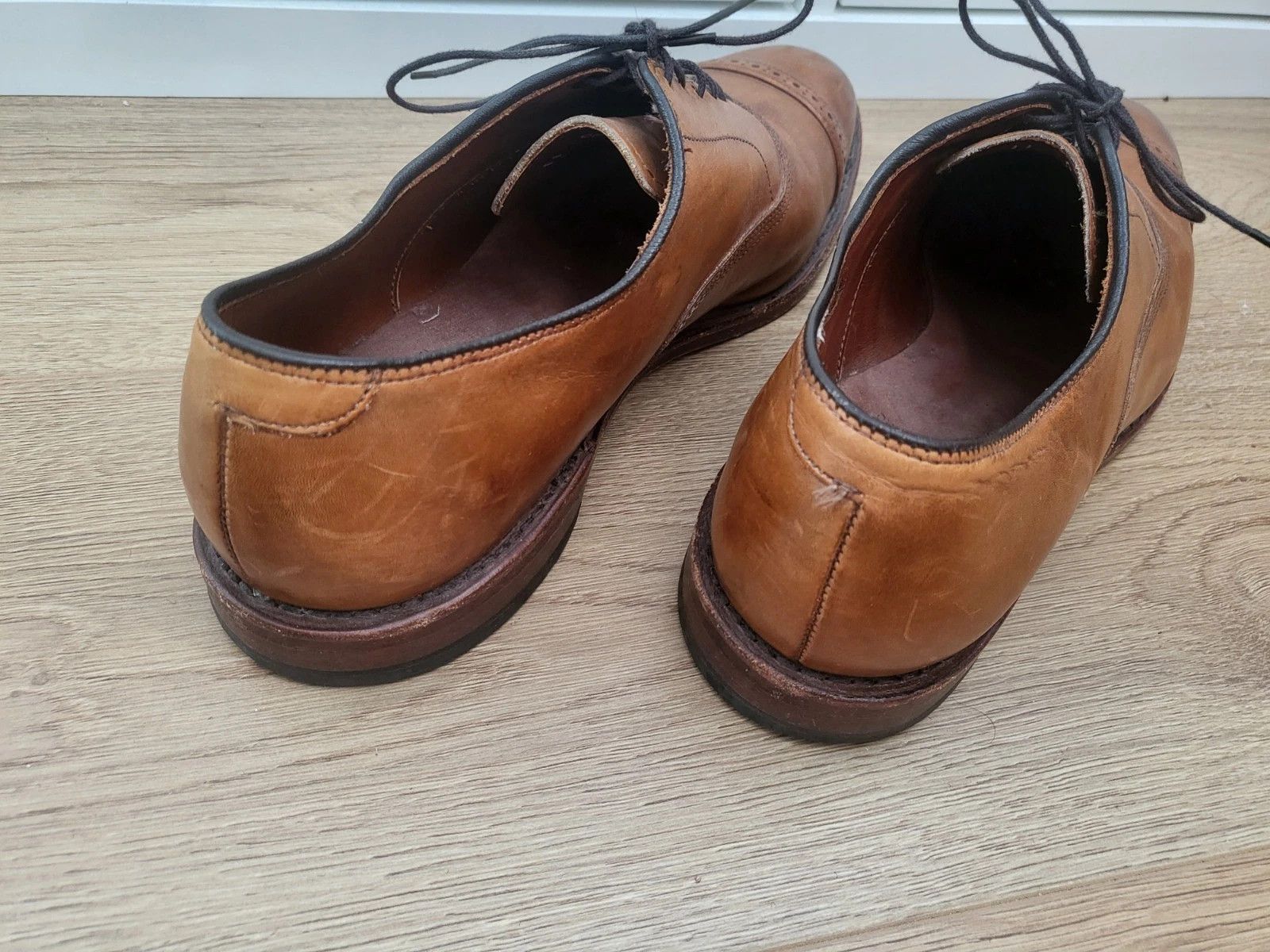 Allen Edmonds ALLEN EDMONDS FIFTH AVENUE BROWN VINTAGE OXFORD SHOES 11C Size US 11 / EU 44 - 4 Thumbnail