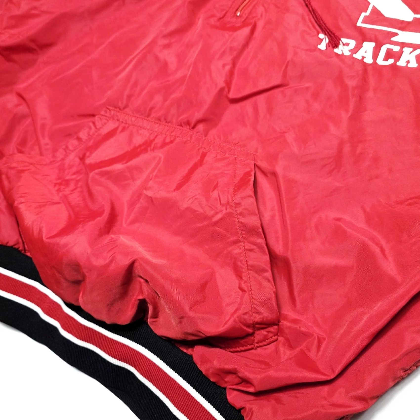 Russell Athletic VINTAGE Russell Athletic Pullover Windbreaker Jacket M Red Mens 90s USA Made Athletic Style arrowed Size US M / EU 48-50 / 2 - 5 Thumbnail