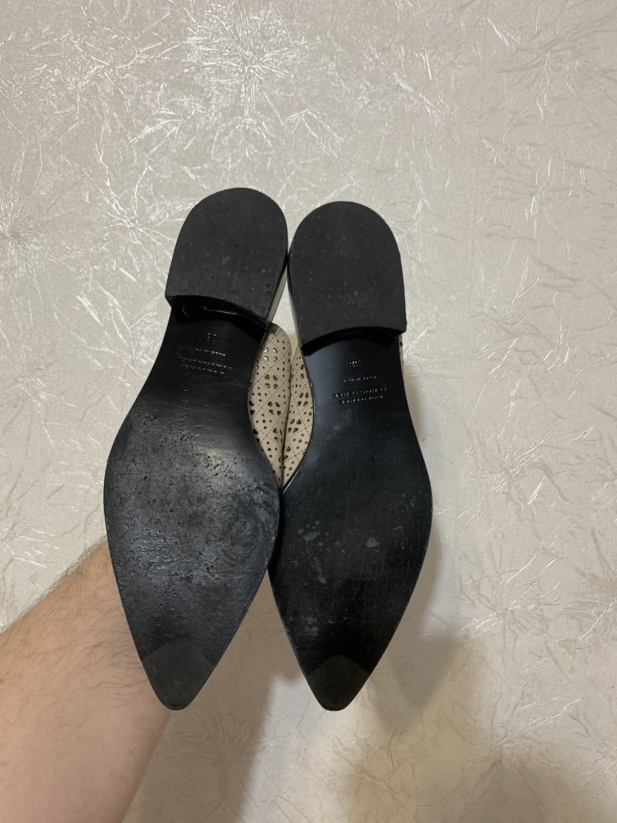 DOROTHEE SCHUMACHER × Leather Dorothee Schumacher Leather Beige Mules Made in Italy Size US 8 / IT 38 - 6 Thumbnail