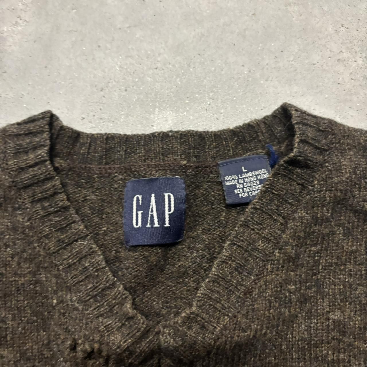 Japanese Brand × Vintage Crazy Vintage Y2K/2000s Brown Striped Lambswool Fall Essential Sweater! Size US M / EU 48-50 / 2 - 5 Thumbnail