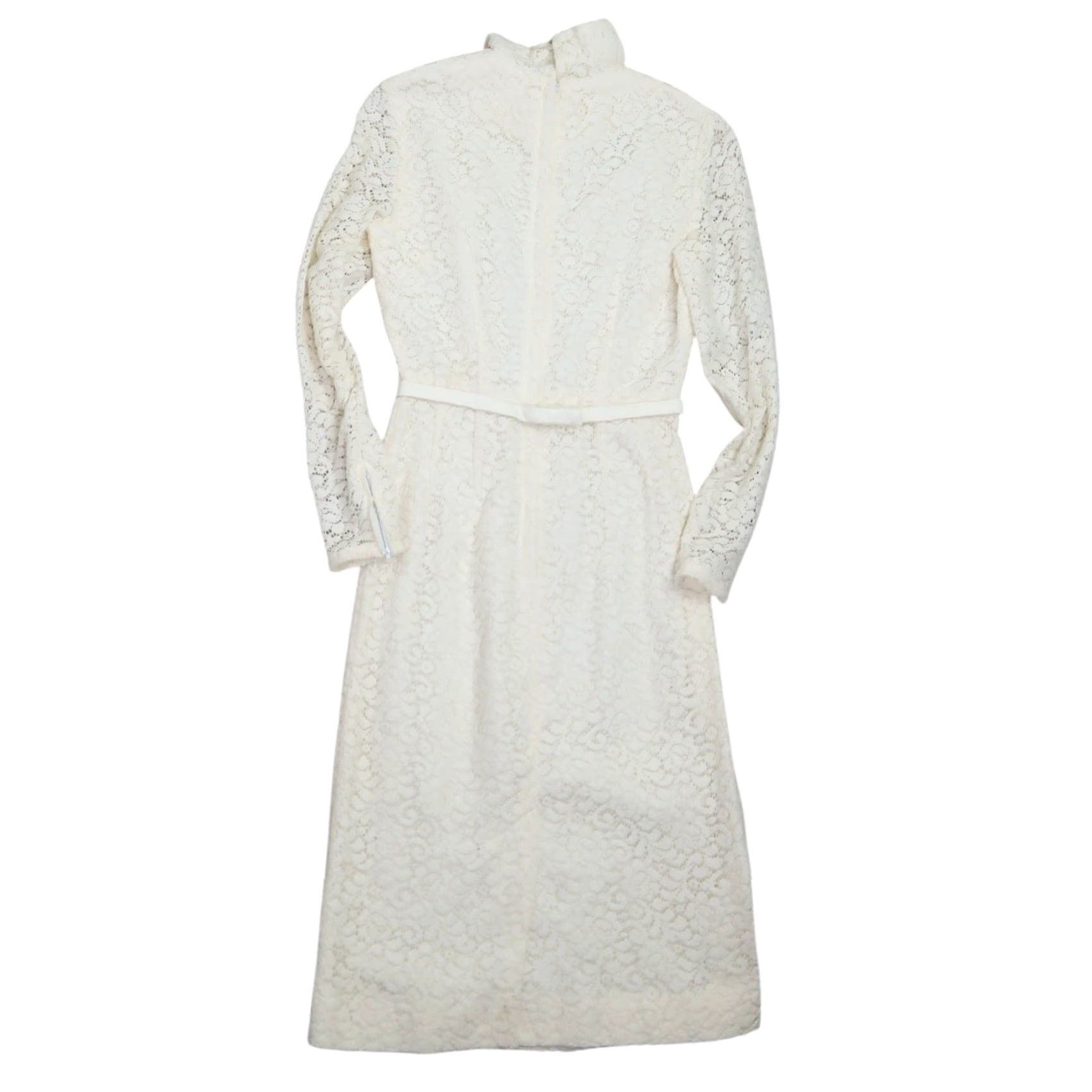 sears lace dress Vintage white Lace dress, prom or Wedding Dress: Sears Junior Bazaar, Size  7, Blue Bow