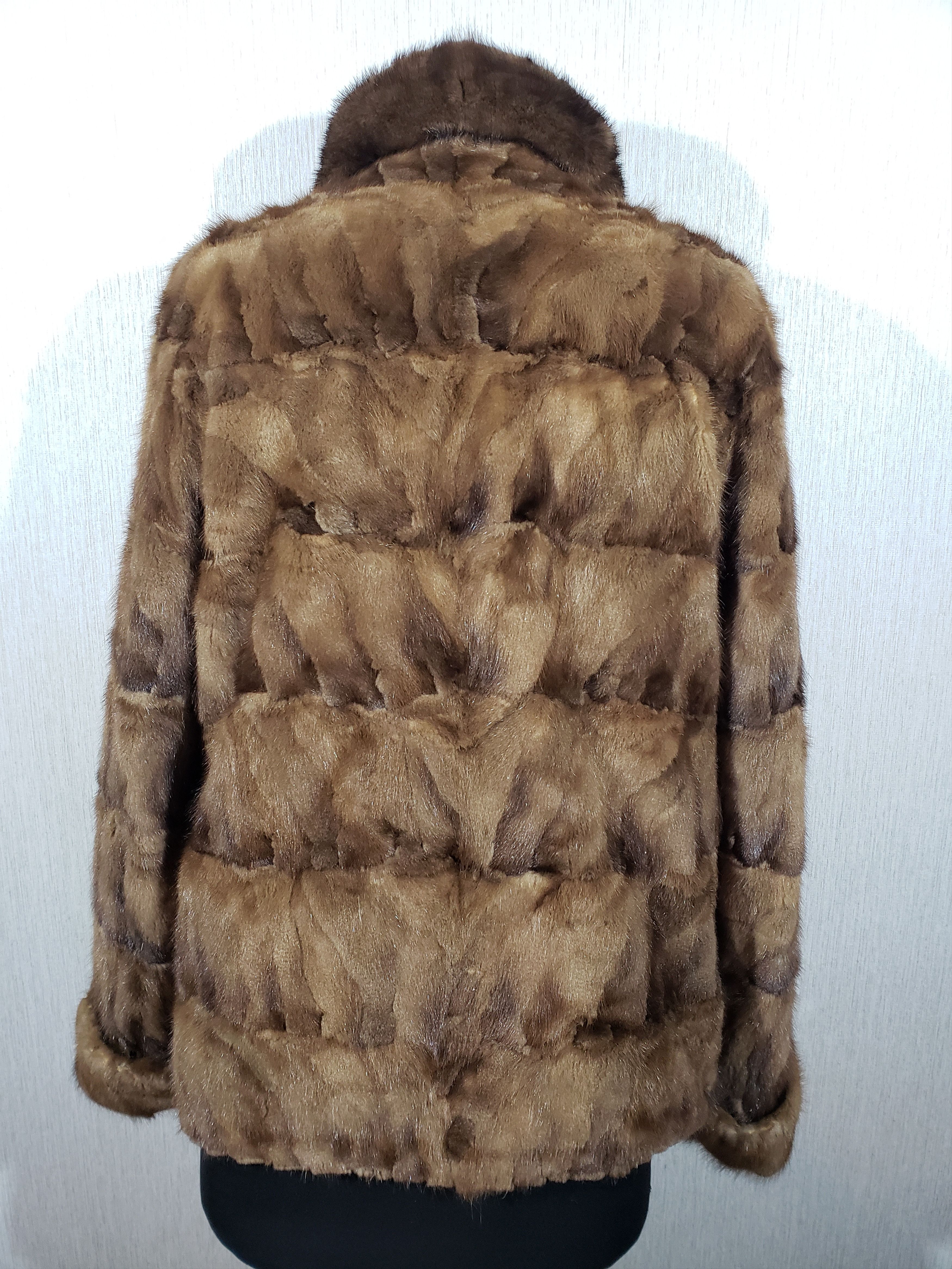 Other Stylish brown women's mink coat. Size XL / US 12-14 / IT 48-50 - 5 Thumbnail